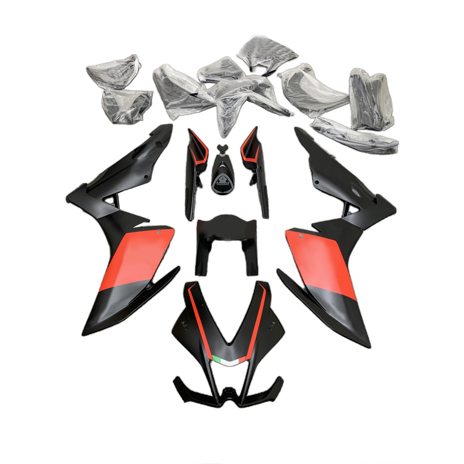 Amotopart Aprilia RSV4 1000 2009-2015 Kit Carrosserie plastični abs