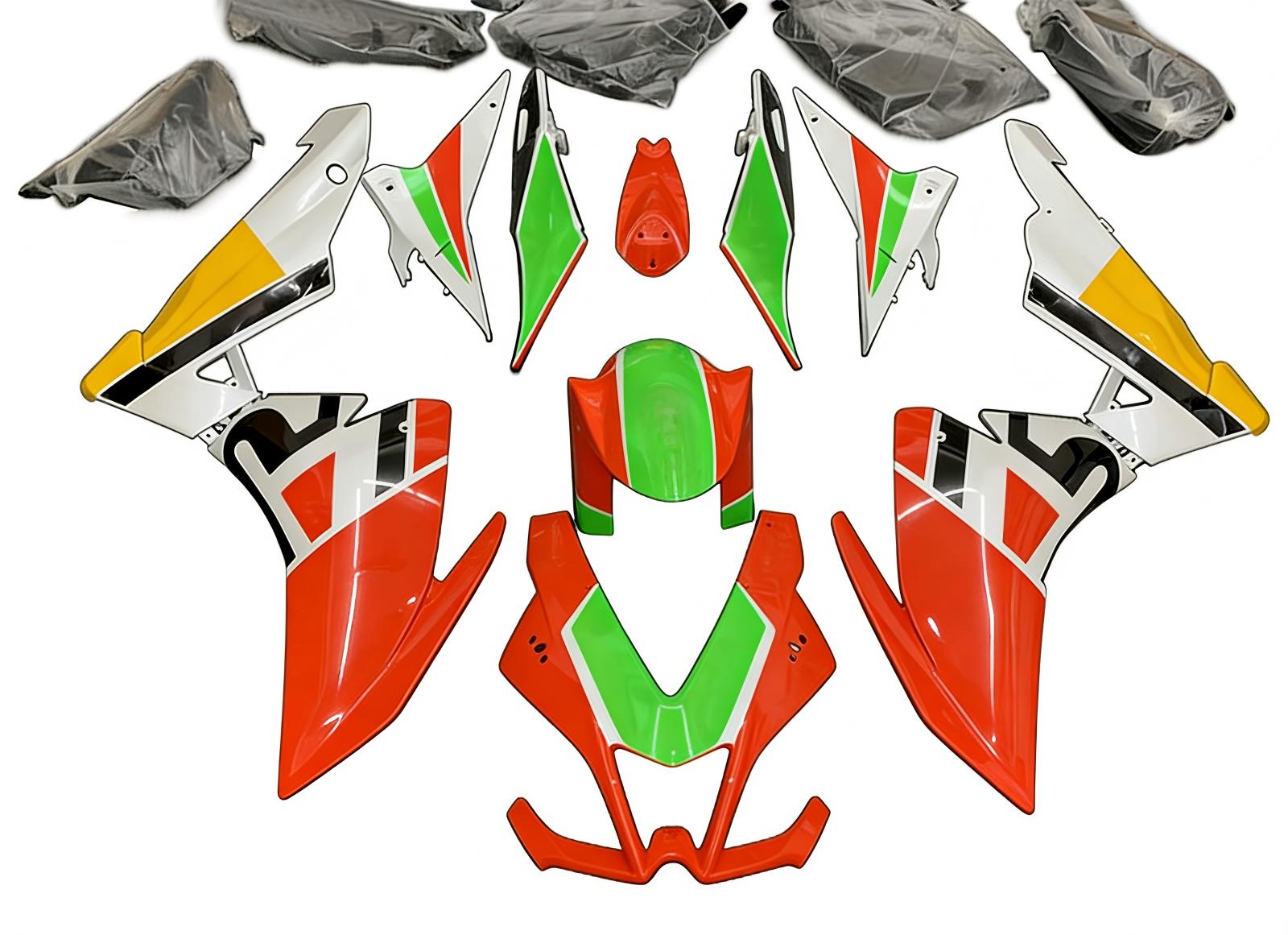 Amotopart Aprilia RSV4 1000 2009-2015 Kit Carénage Carrosserie Plastique ABS