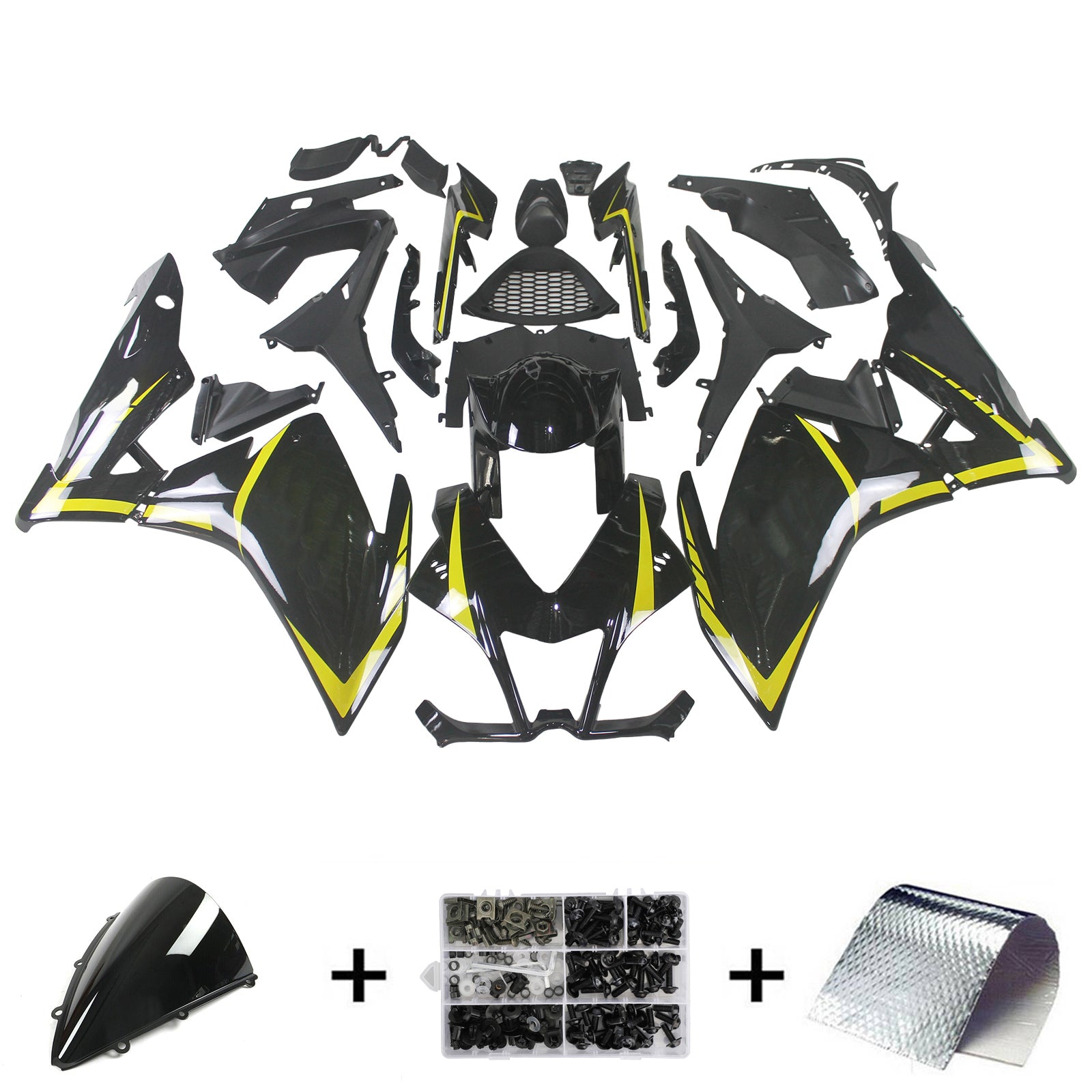 Amotopart Aprilia RSV4 1000 2009-2015 Kit carena carrozzeria in plastica ABS