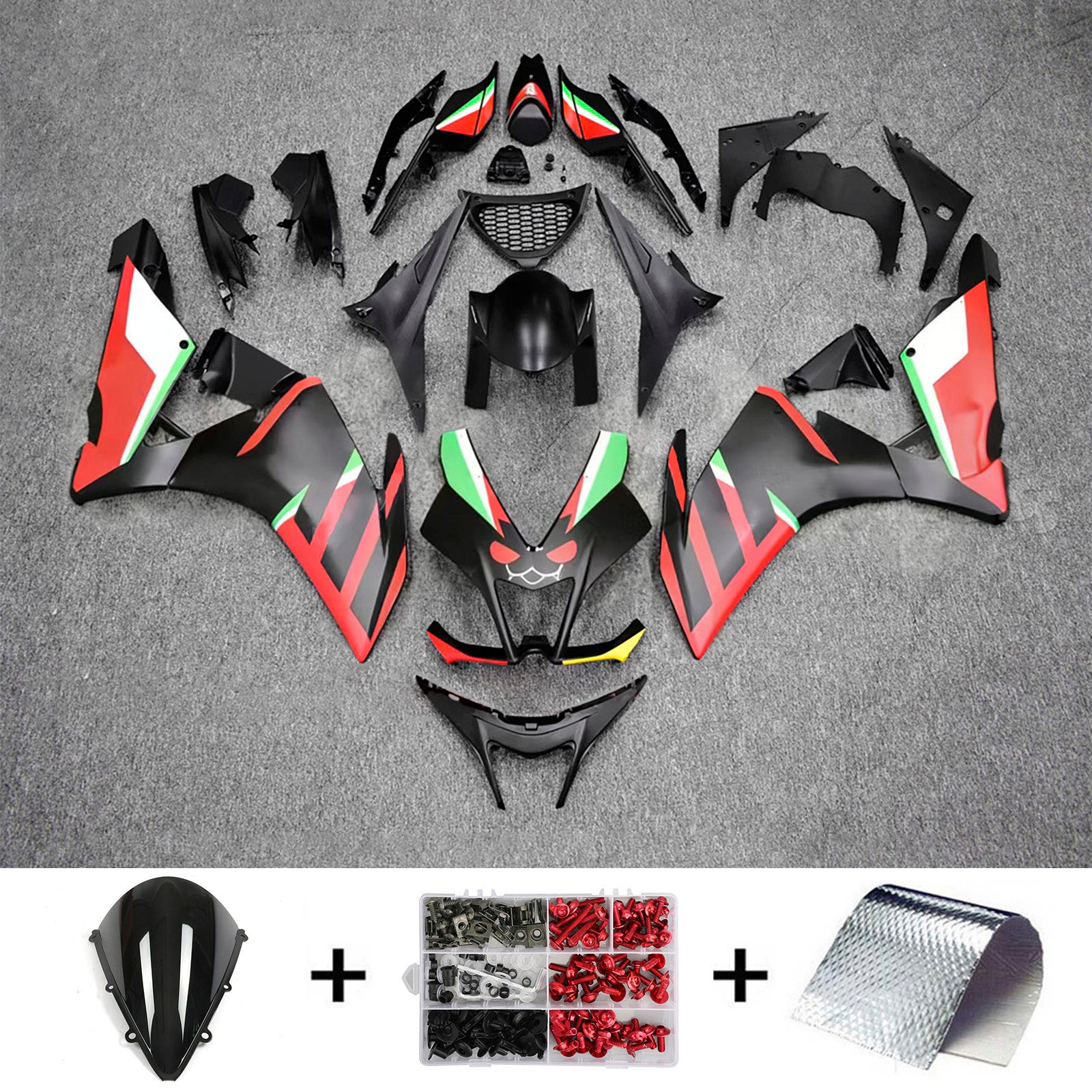 Kit de carénage d'injection Aprilia RSV4 1000 2009-2015 Carrosserie Plastique ABS