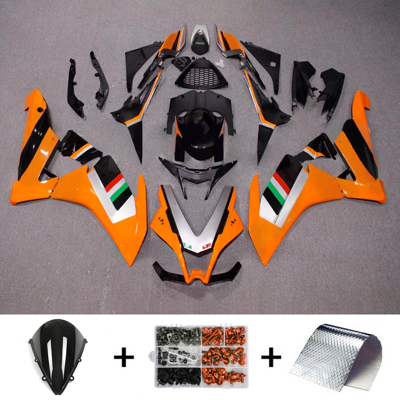 Kit de carénage d'injection Aprilia RSV4 1000 2009-2015 Carrosserie Plastique ABS