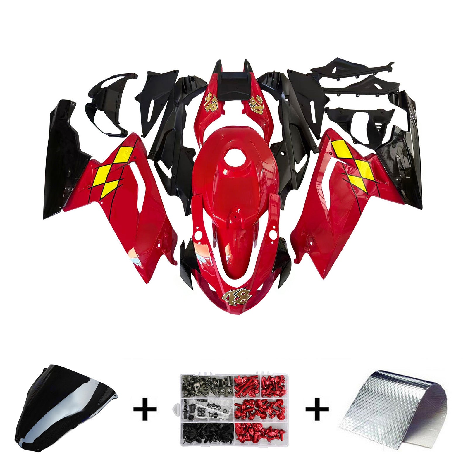 Kit de carénage par injection , carrosserie en plastique ABS Pour Aprilia RS125 2006-2011