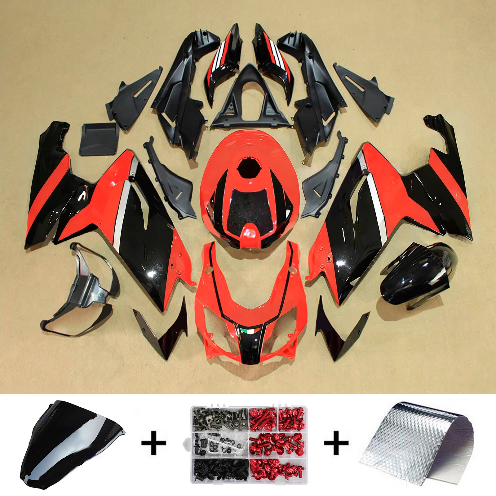 Kit de carénage d'injection Aprilia RS125 2006-2011 Carrosserie Plastique ABS