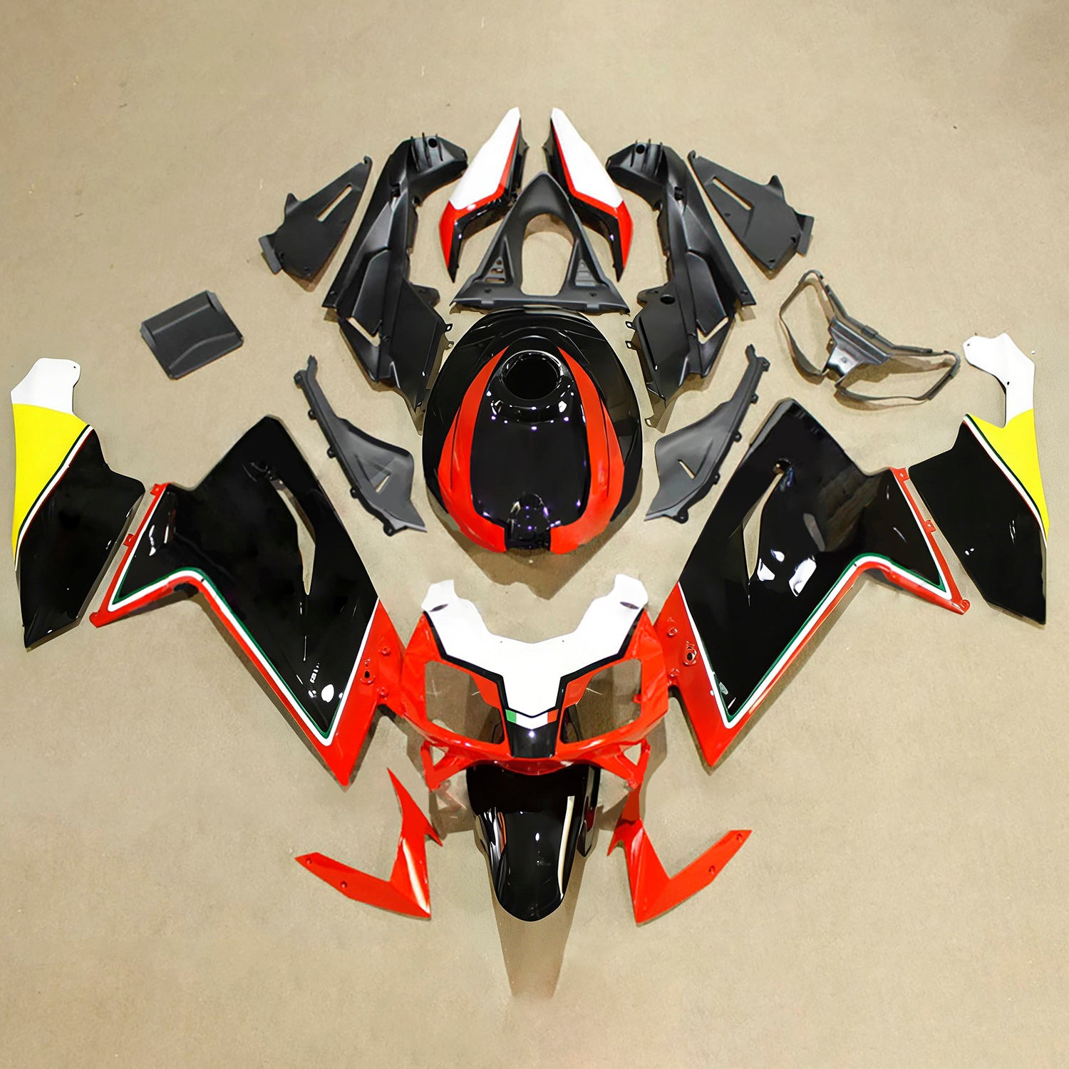 Kit de carénage d'injection Aprilia RS125 2006-2011 Carrosserie Plastique ABS