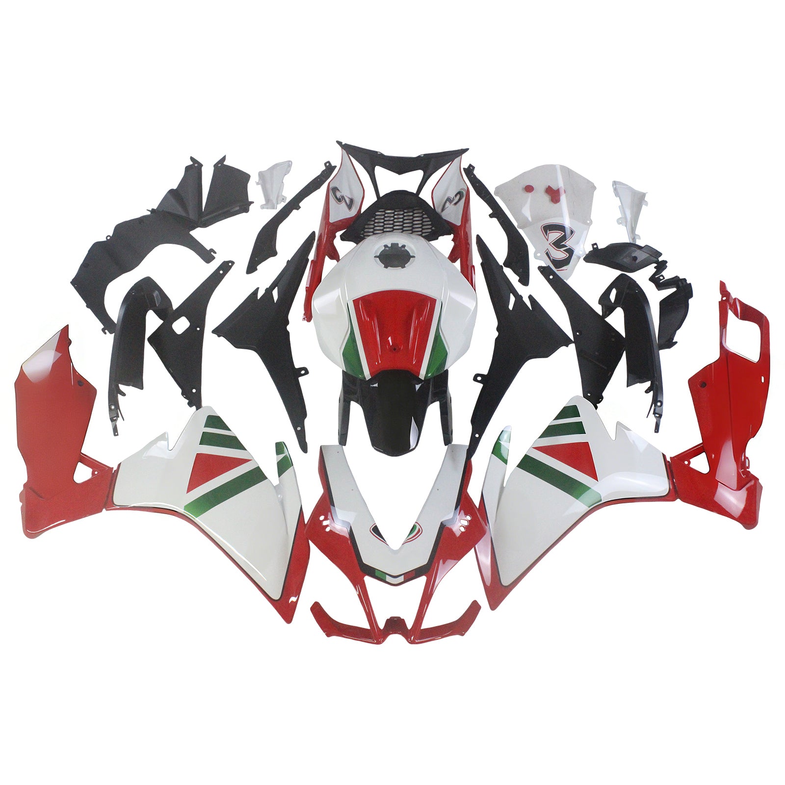 AMOTOPART Aprilia Rs4 Rs 125 Rs 50 2012-2016 Kit de carroserie
