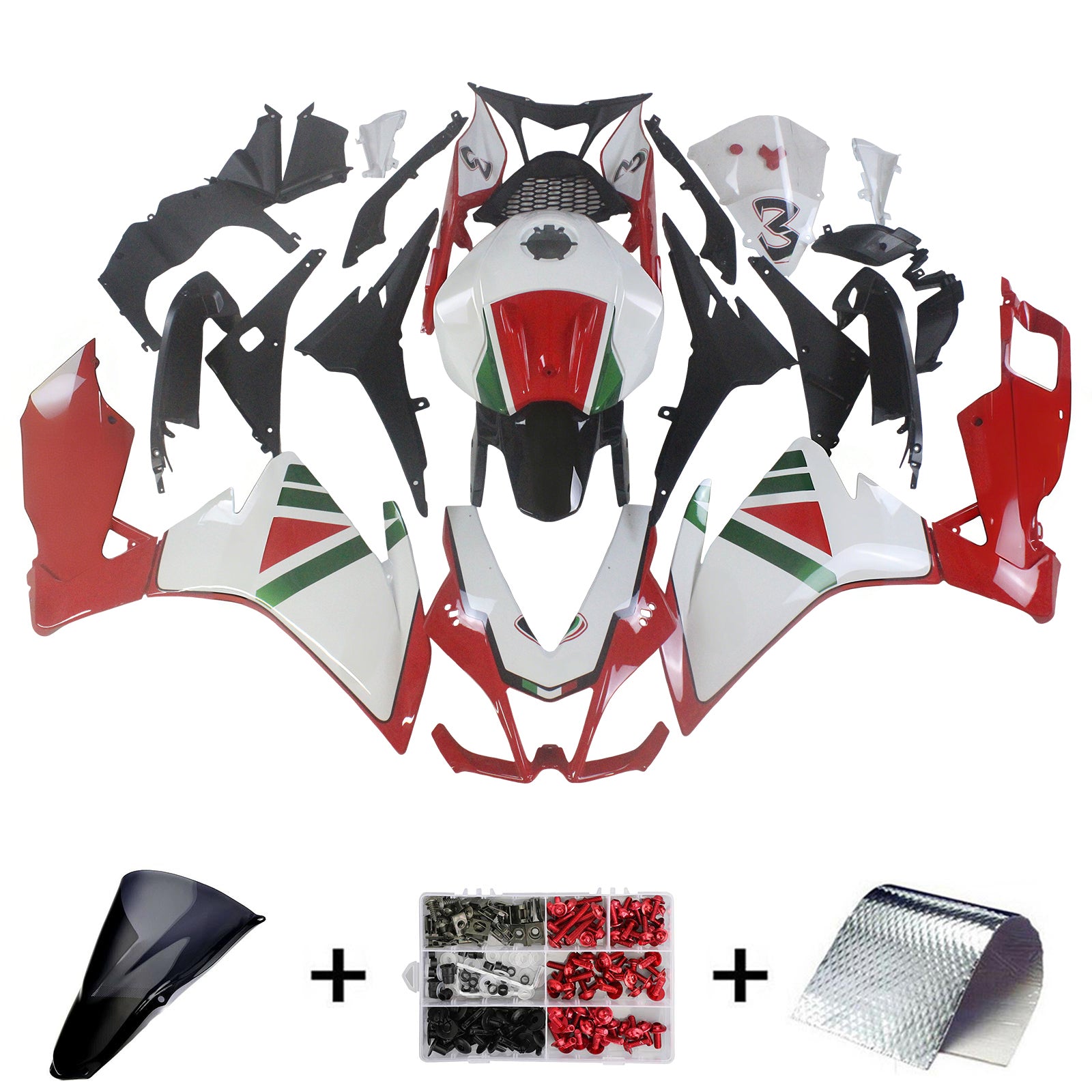 AMOTOPART Aprilia Rs4 Rs 125 Rs 50 2012-2016 Kit de carroserie