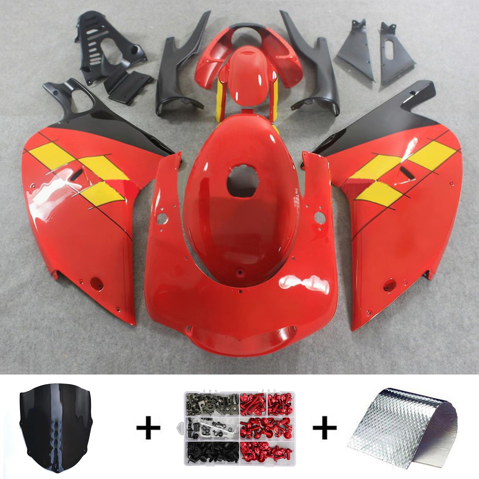 Amotopart Aprilia RS125 2000-2005 suojarunkosarja ABS-muovia