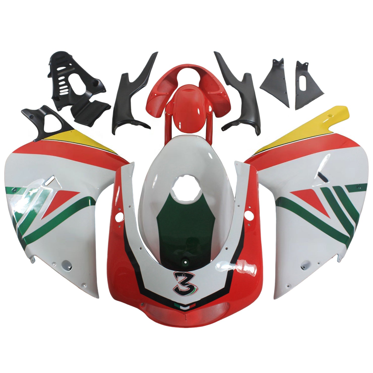 Amotopart Aprilia RS125 2000-2005 Zestaw owiewek nadwozia z tworzywa ABS