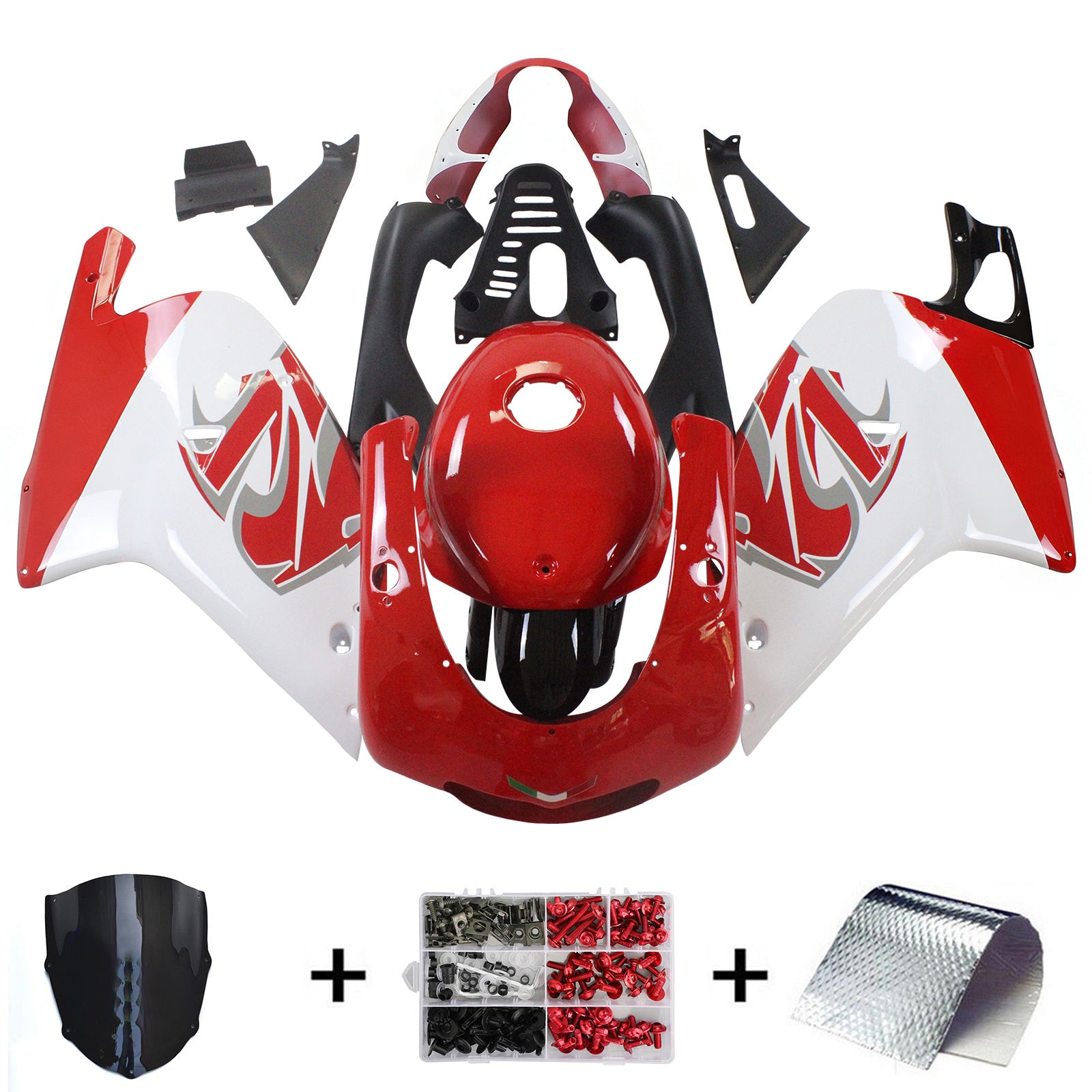 Amotopart Aprilia RS125 2000-2005 Kit corpo carena in plastica ABS