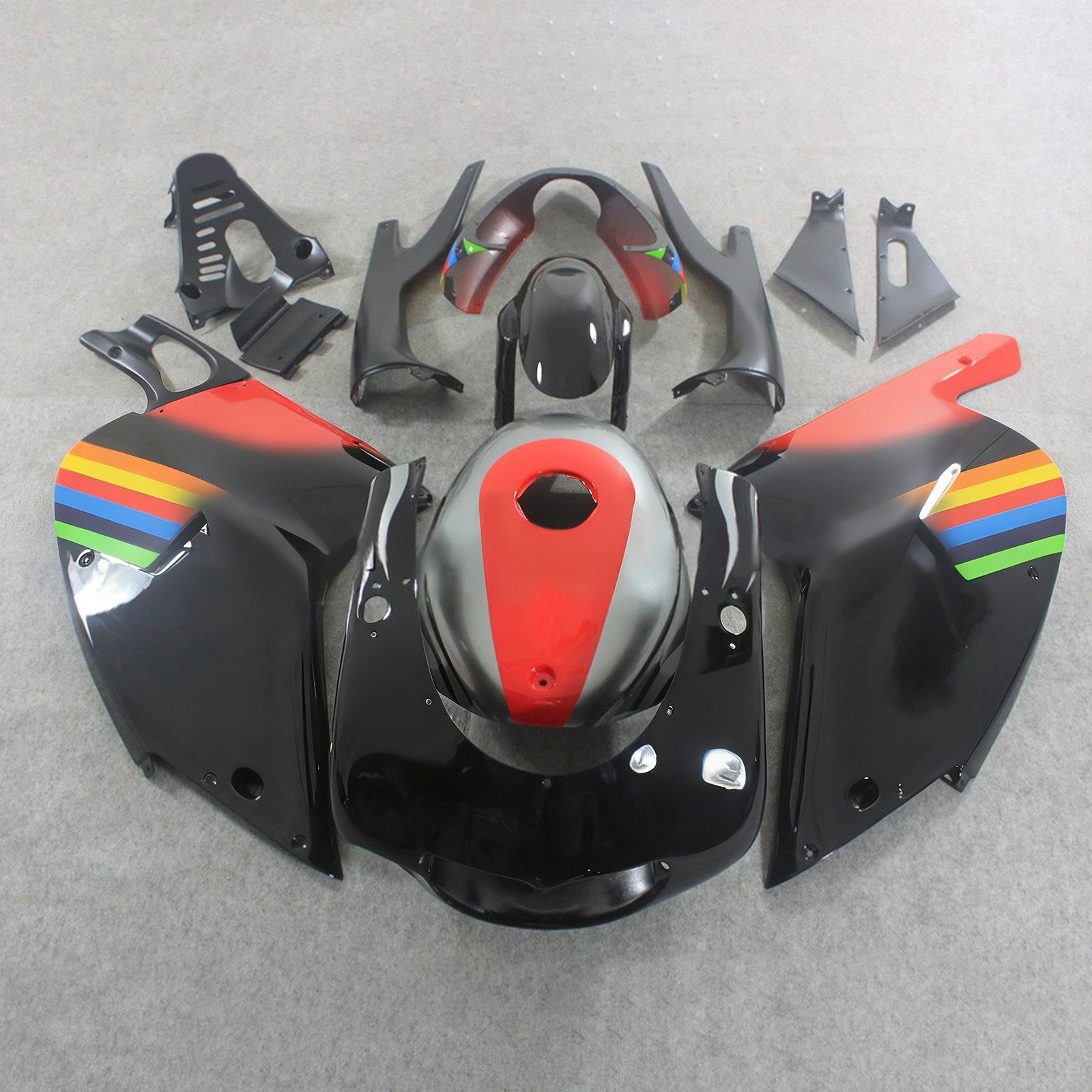 Amotopart Aprilia RS125 2000-2005 Kit Carénage Carrosserie Plastique ABS
