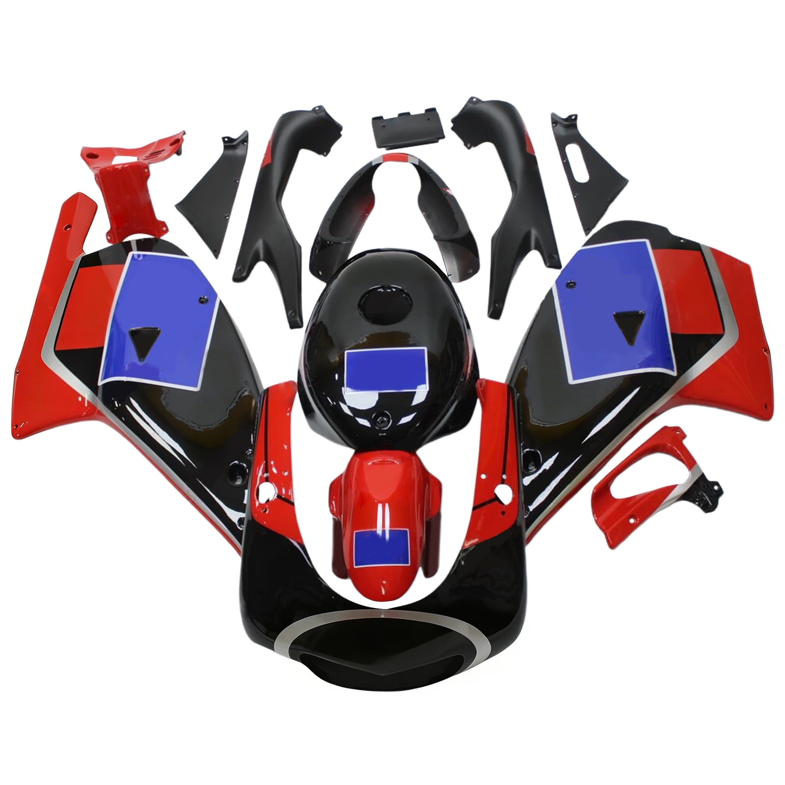 Amotopart Aprilia RS125 2000-2005 Kit Carénage Carrosserie Plastique ABS