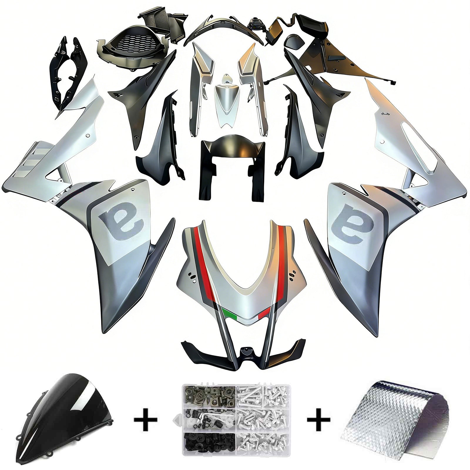 Amotopart Aprilia RSV4 1000 2016-2018 Zestaw owiewek plastikowych do karoserii