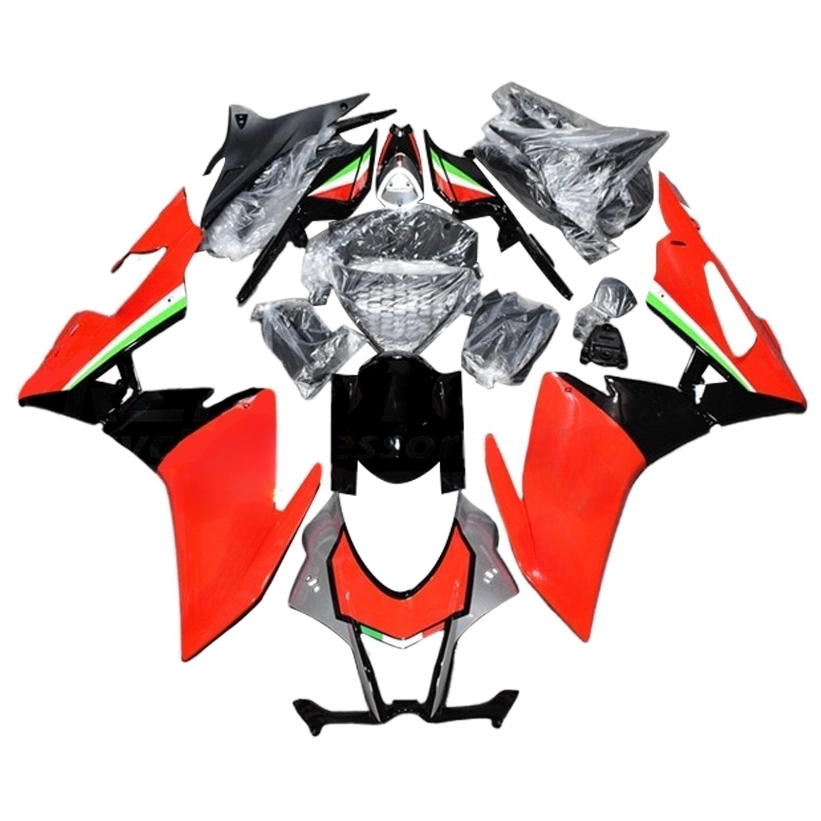 Amotopart Aprilia RSV4 1000 2016-2018 Kit Carénage Carrosserie Plastique