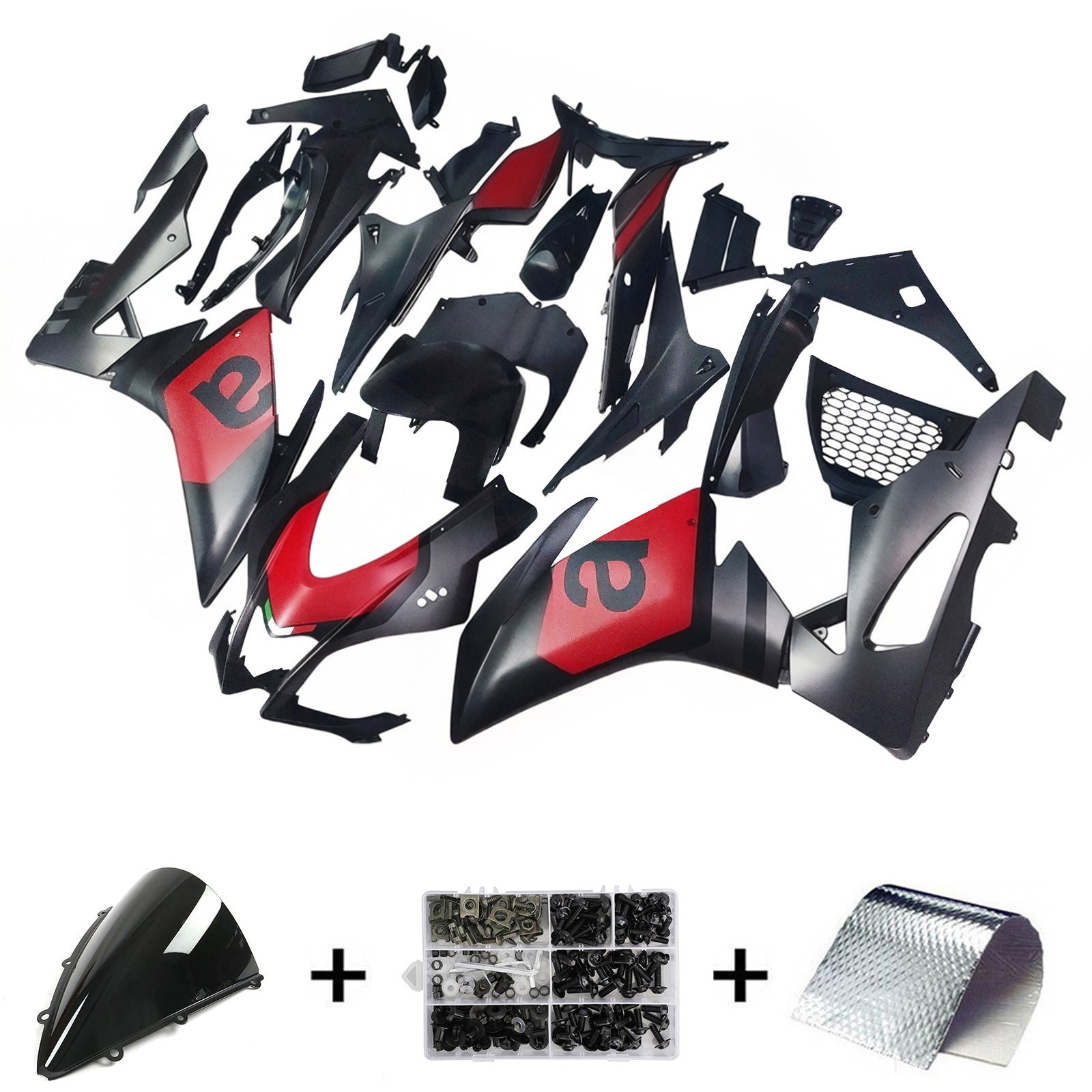 Amotopart Aprilia RSV4 1000 2016-2018 Kit Carénage Carrosserie Plastique