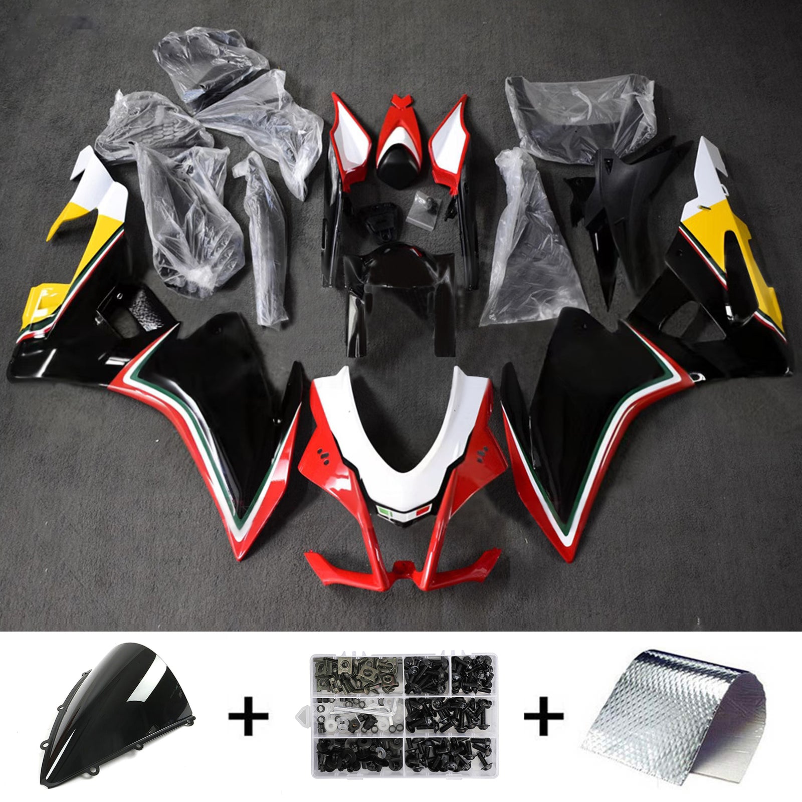 Kit de carénage d'injection Aprilia RSV4 1000 2016-2020 Carrosserie Plastique