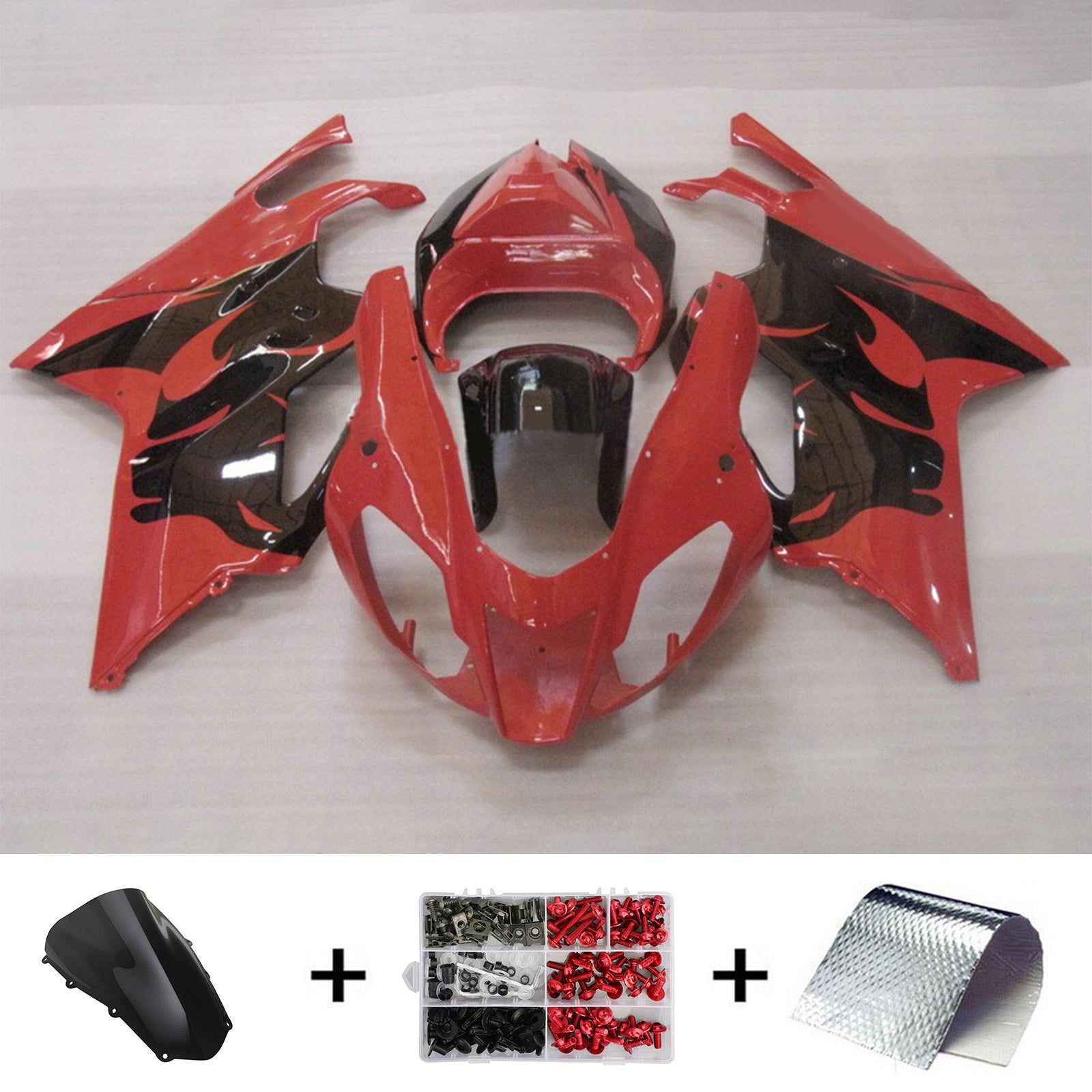 Amotopart Aprilias RSV1000 2003-2006 Kit de carénage Carrosserie Plastique