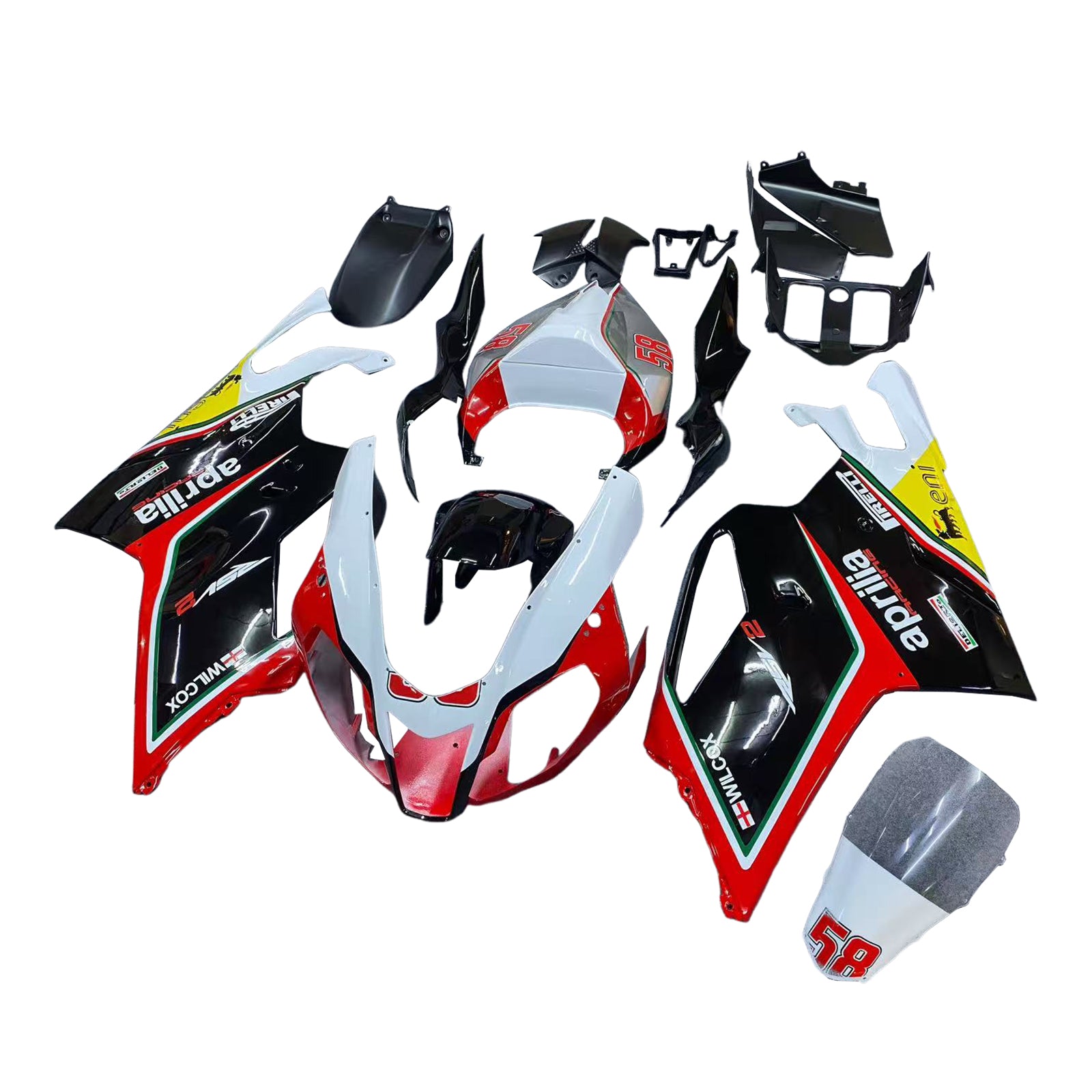 Amotopart Aprilia RSV1000 2003-2006 komplet za plastično telo