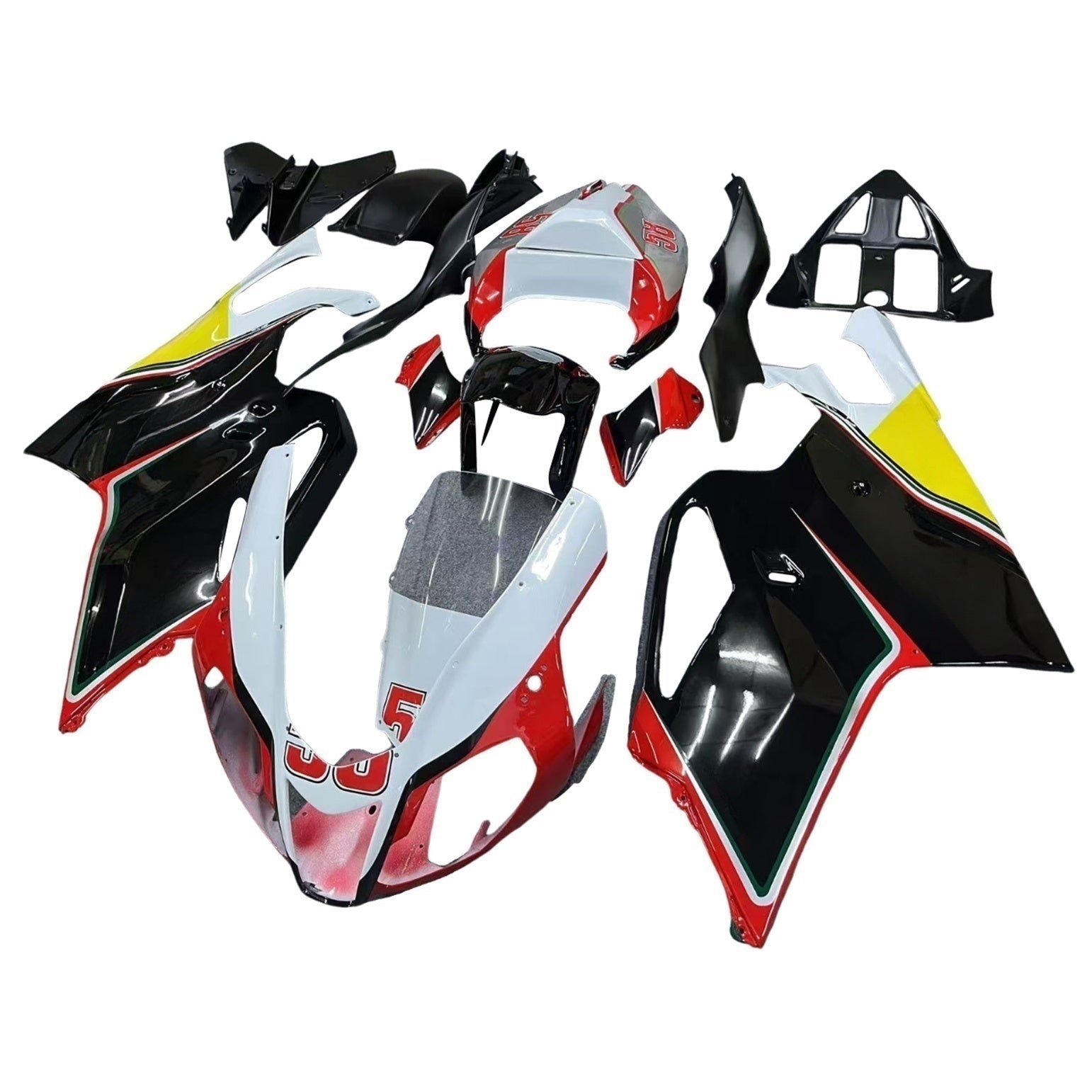 Amotopart Aprilia RSV1000 2003-2006 Kit Carénage Carrosserie Plastique
