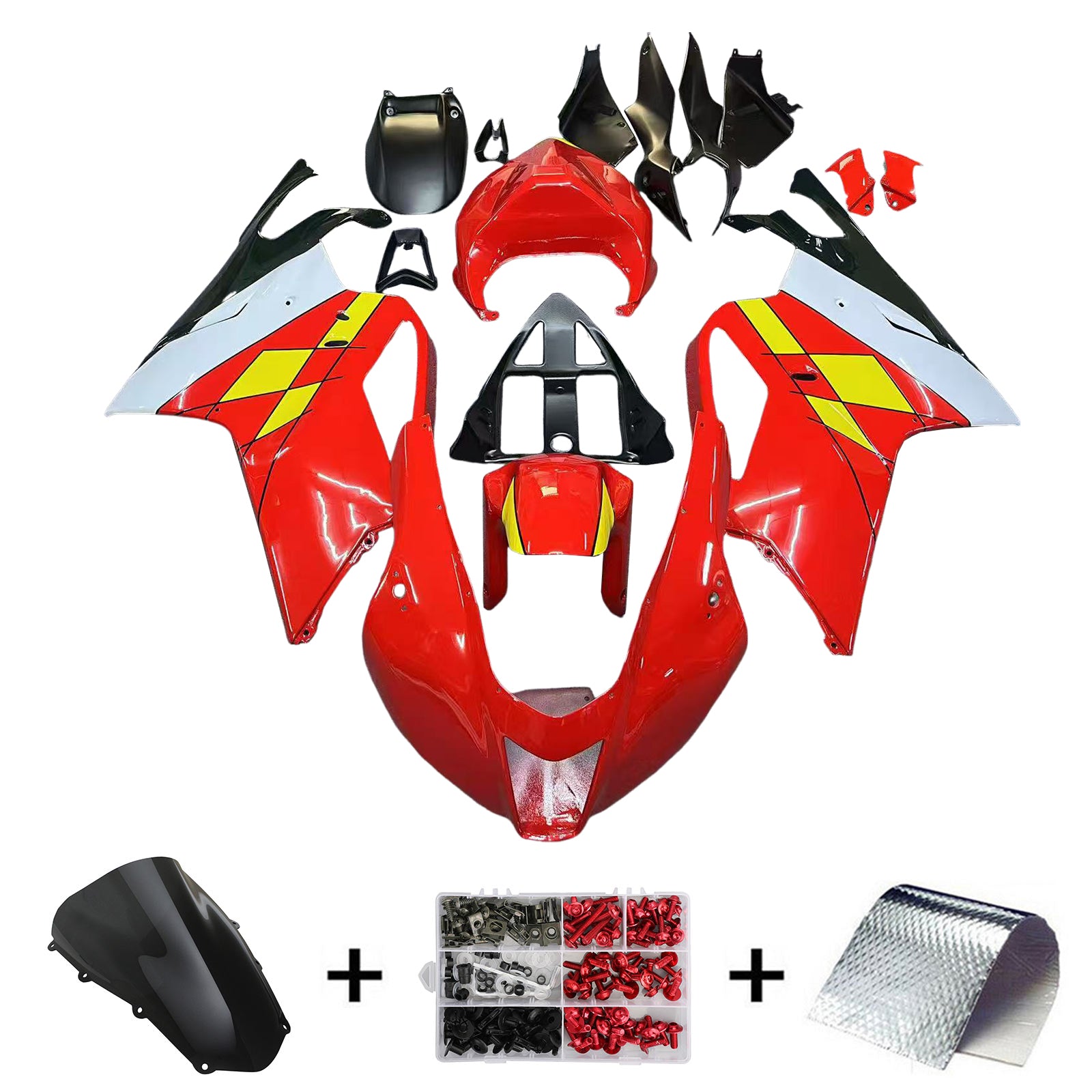 Amotopart Aprilia RSV1000 2003-2006 Kit Carénage Carrosserie Plastique