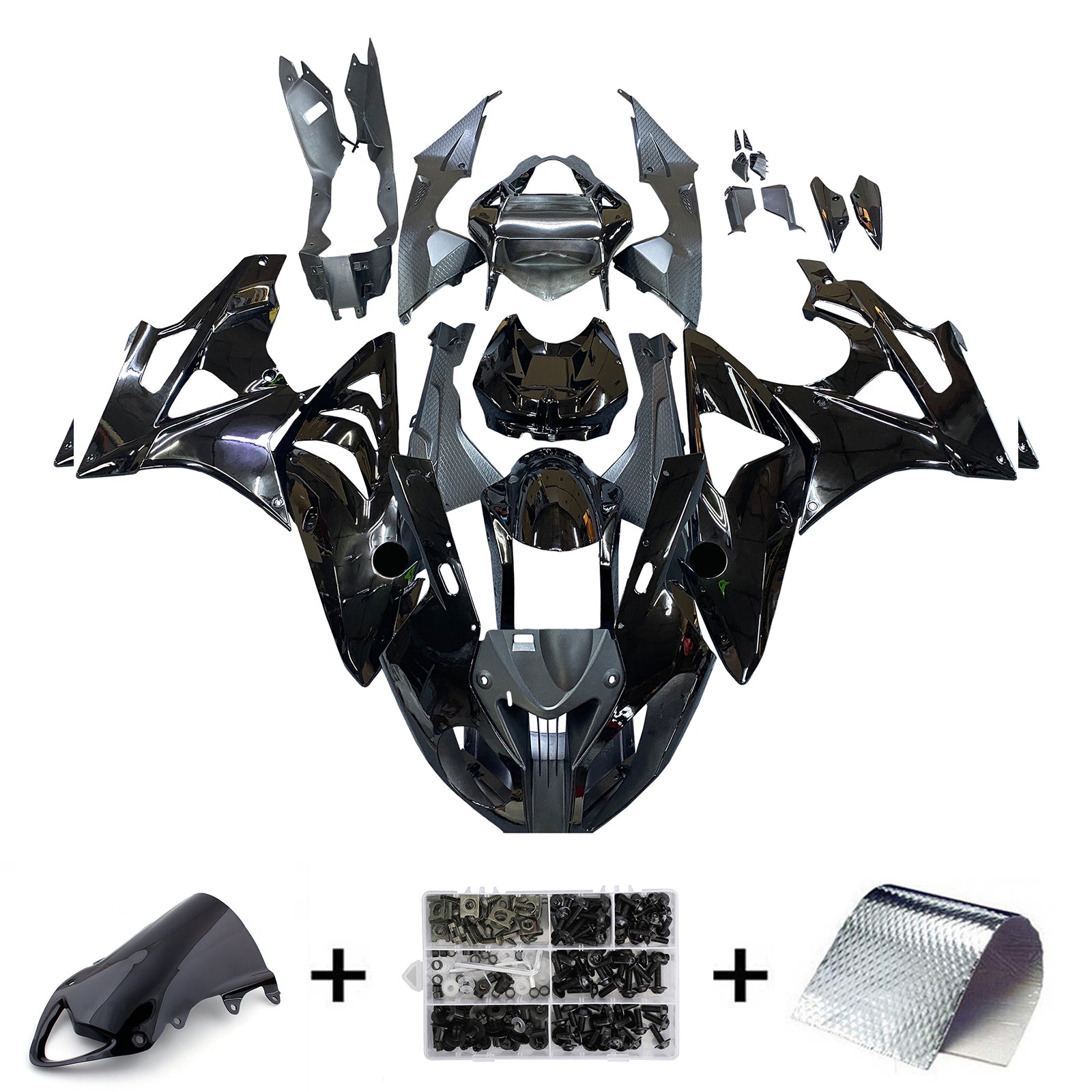 Amotopart suojat BMW S1000RR 2009-2014 Musta BMW Generic