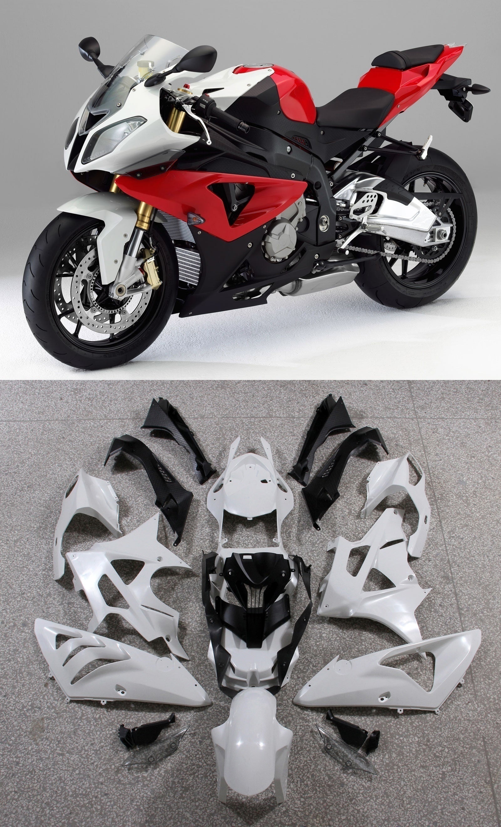 Amotopart Fit BMW S1000RR 2009-2014 Korin suoja ABS Ruiskuvalu 10# Generic