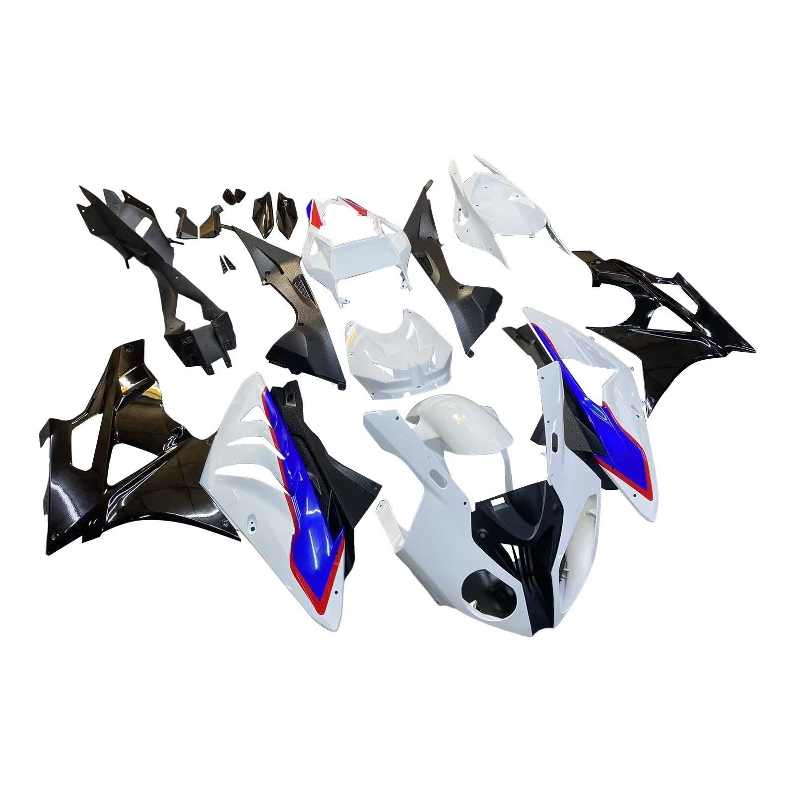 Owiewki Amotopart do BMW S1000RR 2009-2014 Biało-Niebieskie SRR Generic