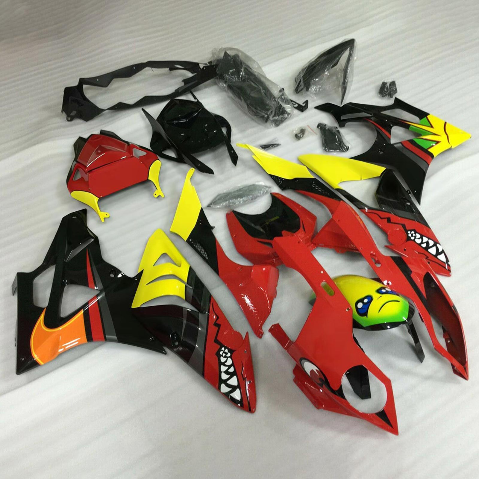 Kit de carénage 'injection Amotopart carrosserie plastique ABS pour BMW S1000RR 2009-2014 générique