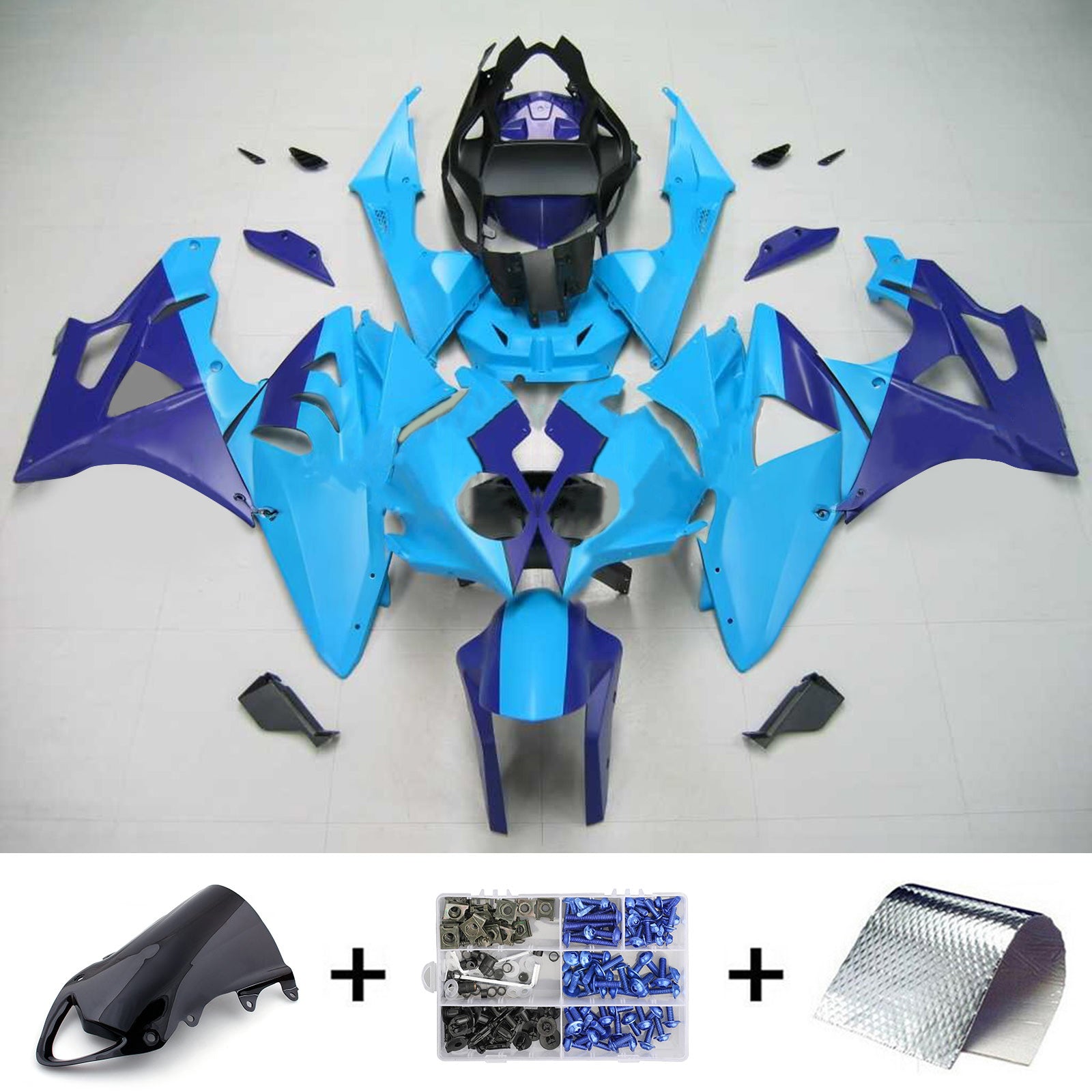 Amotopart Kuipset voor BMW S1000RR 2009-2014 Carrosserie ABS Kunststof Generiek