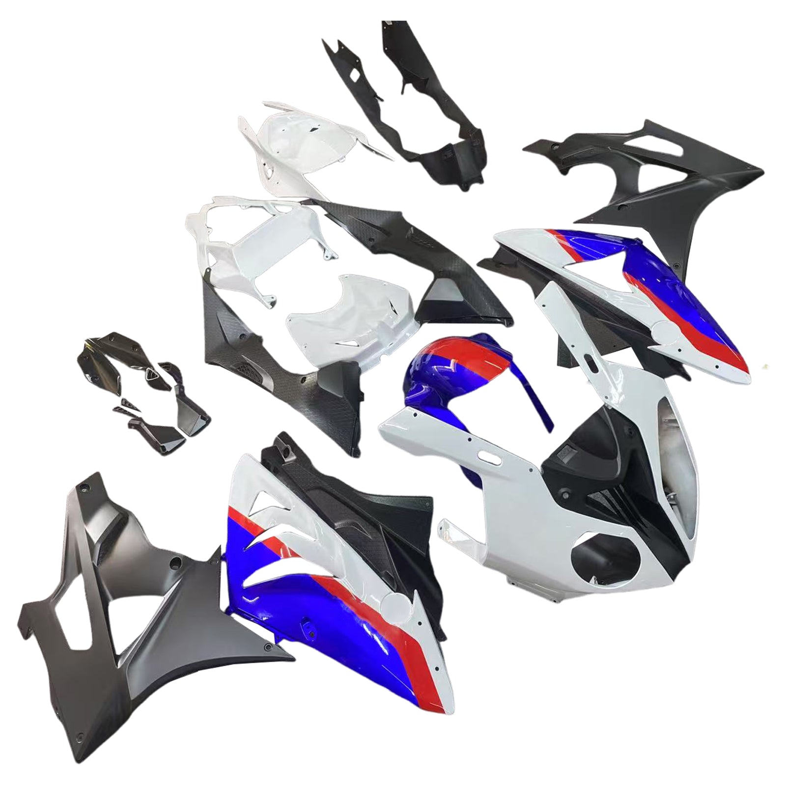 Amotopart BMW S1000RR 2009-2014 Kit de carenado de carrocería de plástico ABS