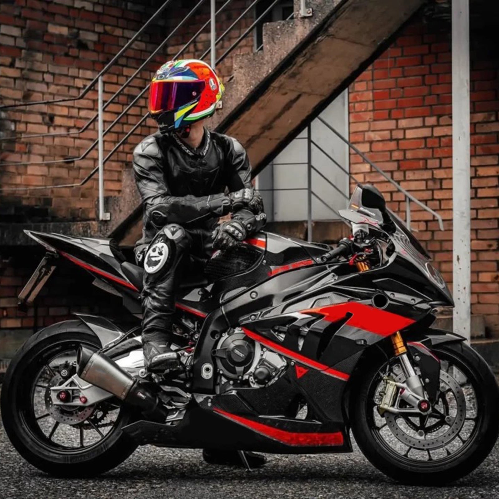 Amotopart BMW S1000RR 2009-2014 suojasarja Kori ABS-muovia