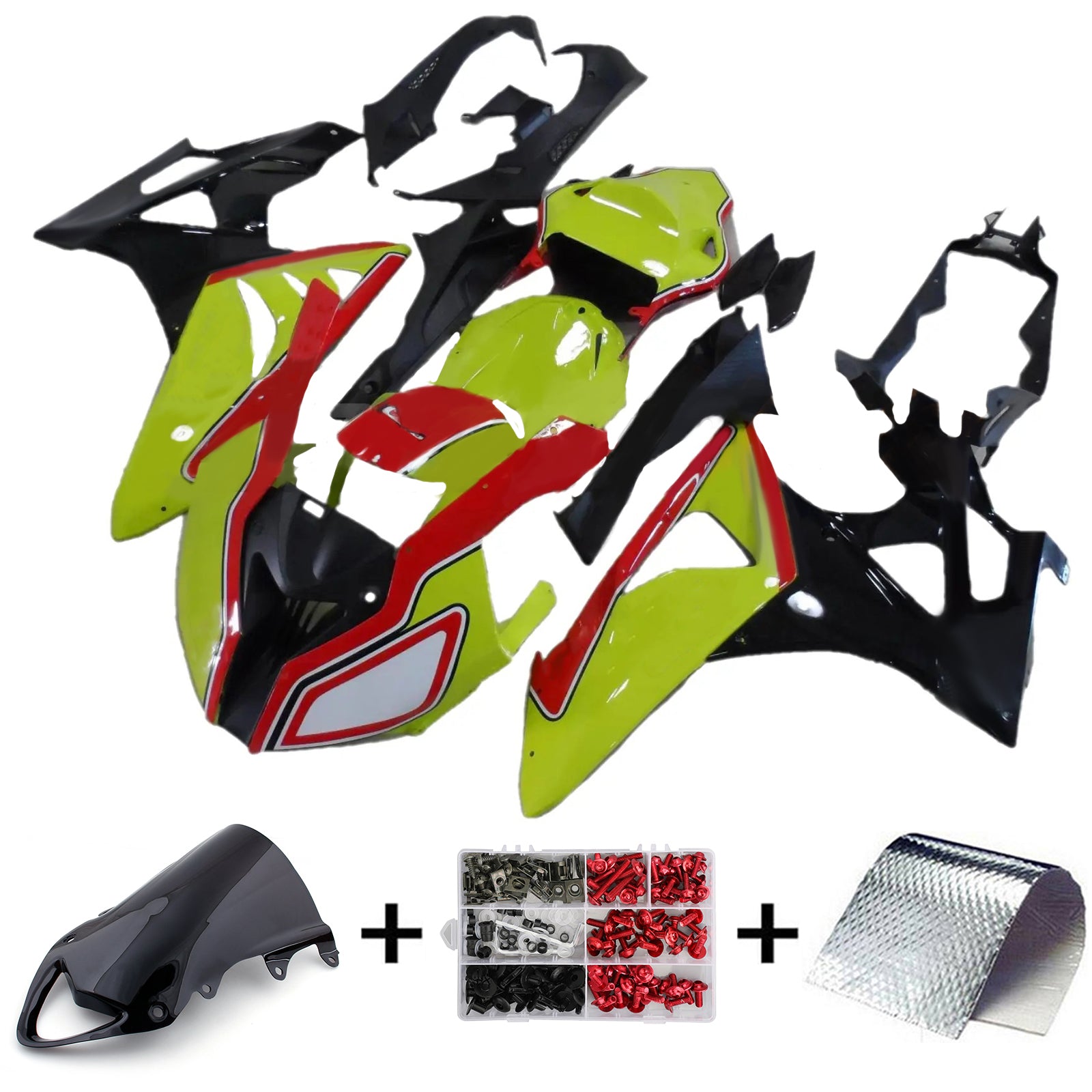 Amotopart BMW S1000RR 2009-2014 Kit de Faremanage Corrosserie plastični abs