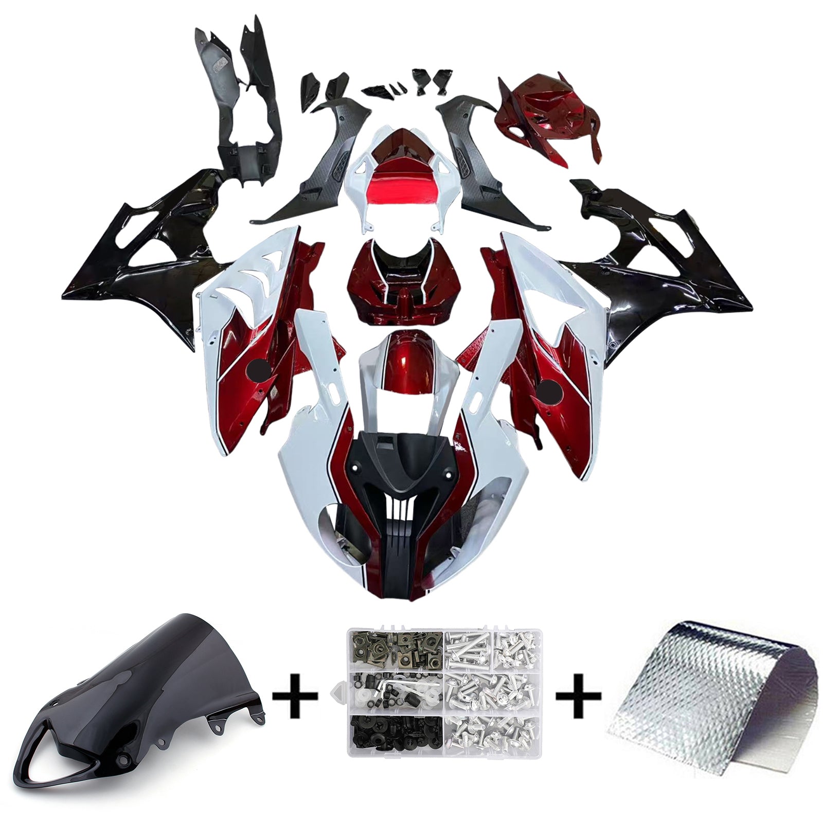 Amotopart BMW S1000RR 2009-2014 suojasarja Kori ABS-muovia
