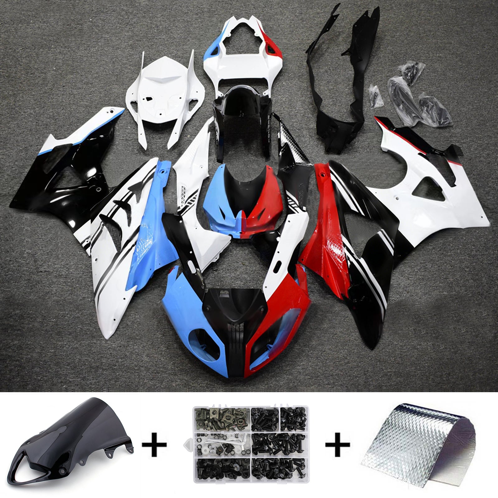 Injectie kuip kit voor BMW S1000RR 2009-2014 ABS Plastic carrosserie