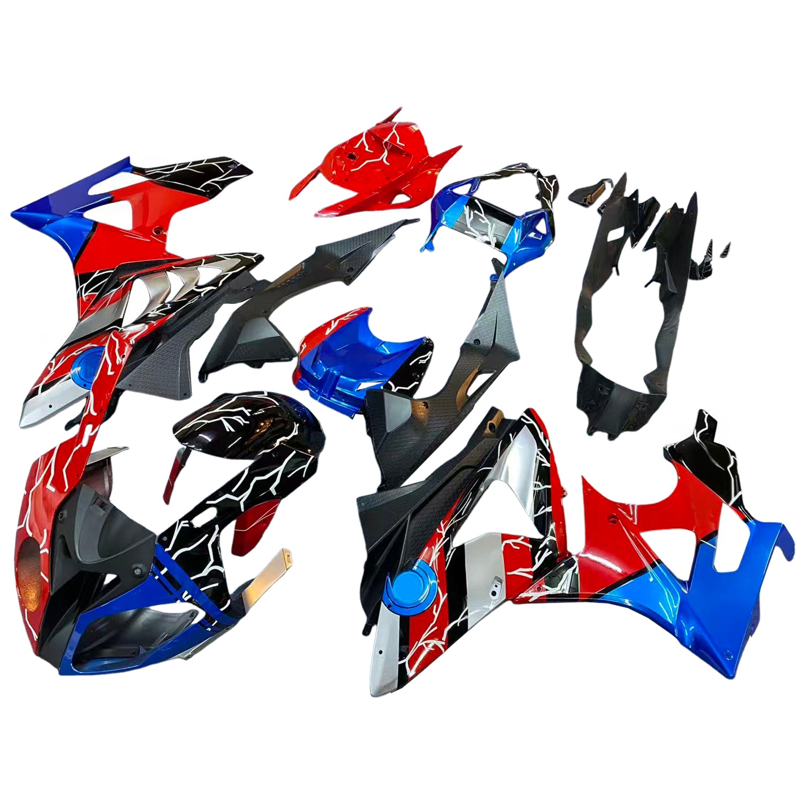 Kit de carénage d'injection pour BMW S1000RR 2009-2014 Carrosserie Plastique ABS