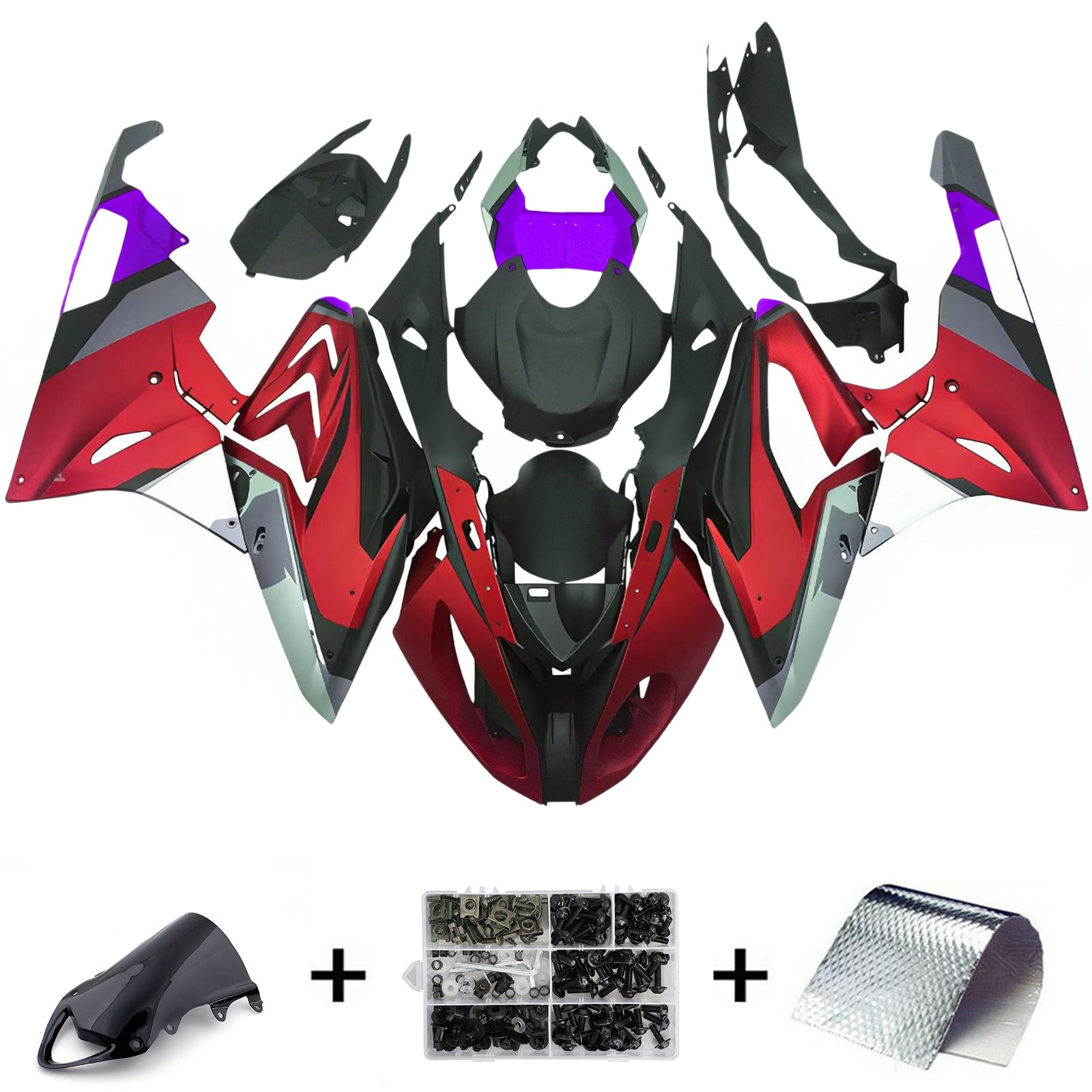 Kit di carenatura per iniezione per BMW S1000RR 2009-2014 Bodywork di plastica ABS