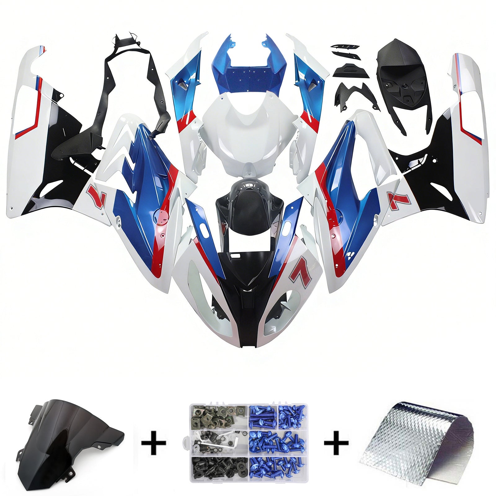 Kitting Kit 'injekcijski kotni plastični abs za BMW S1000RR 2015-2016 generično
