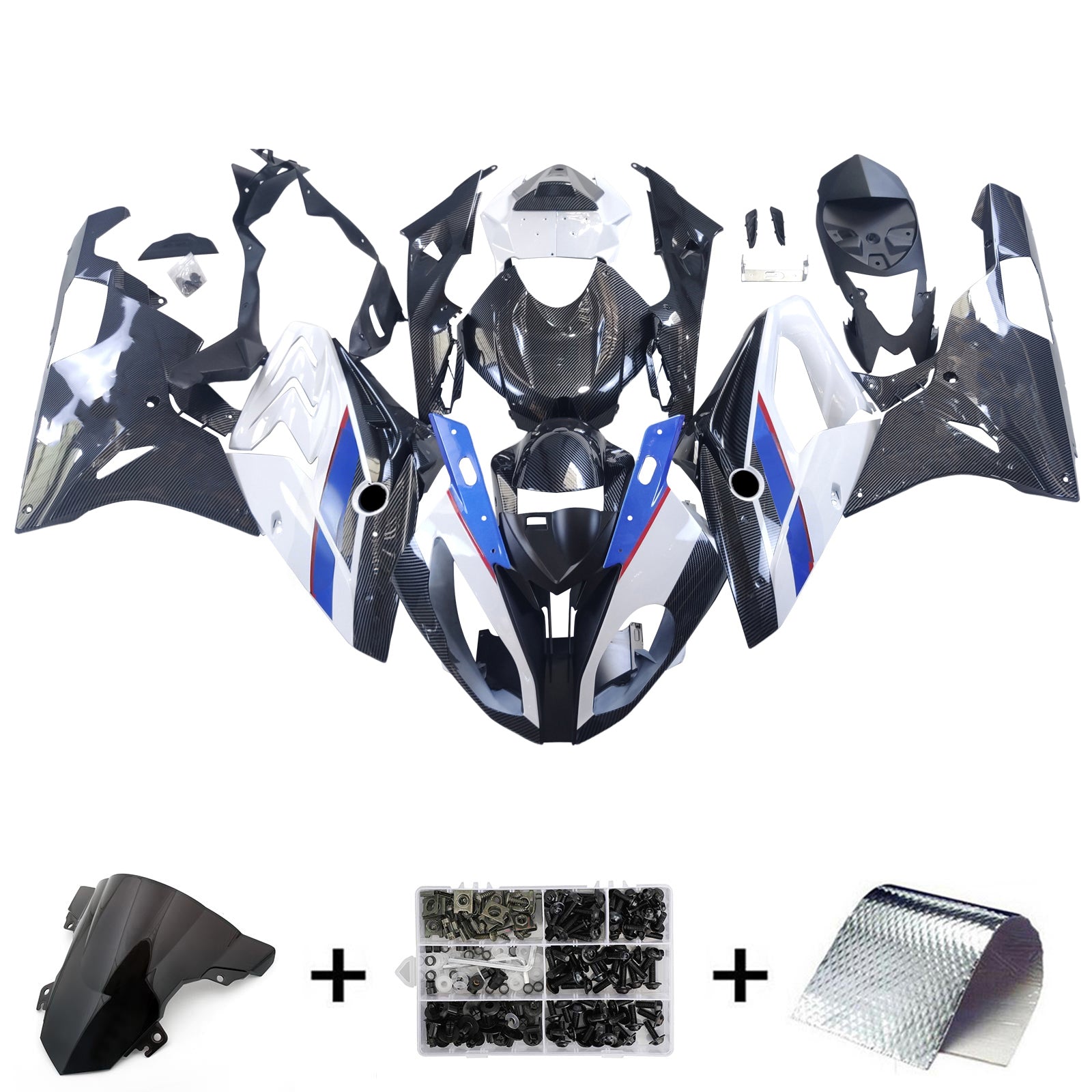 AMOTOPART BMW S1000RR 2015-2016 KIT SAAVA PLASTING ABS