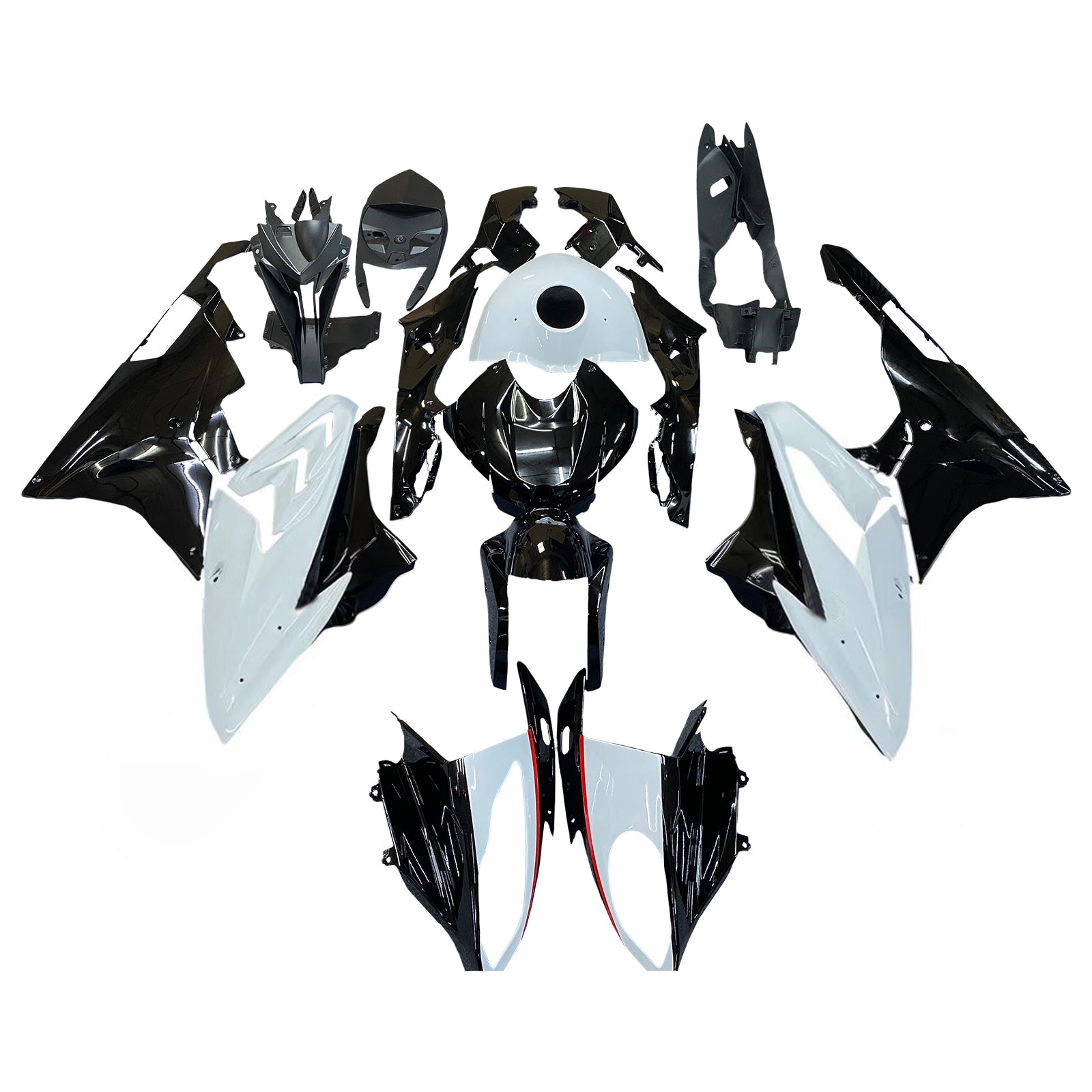Amotopart BMW S1000RR 2015-2016 Kit Carénage Carrosserie Plastique ABS