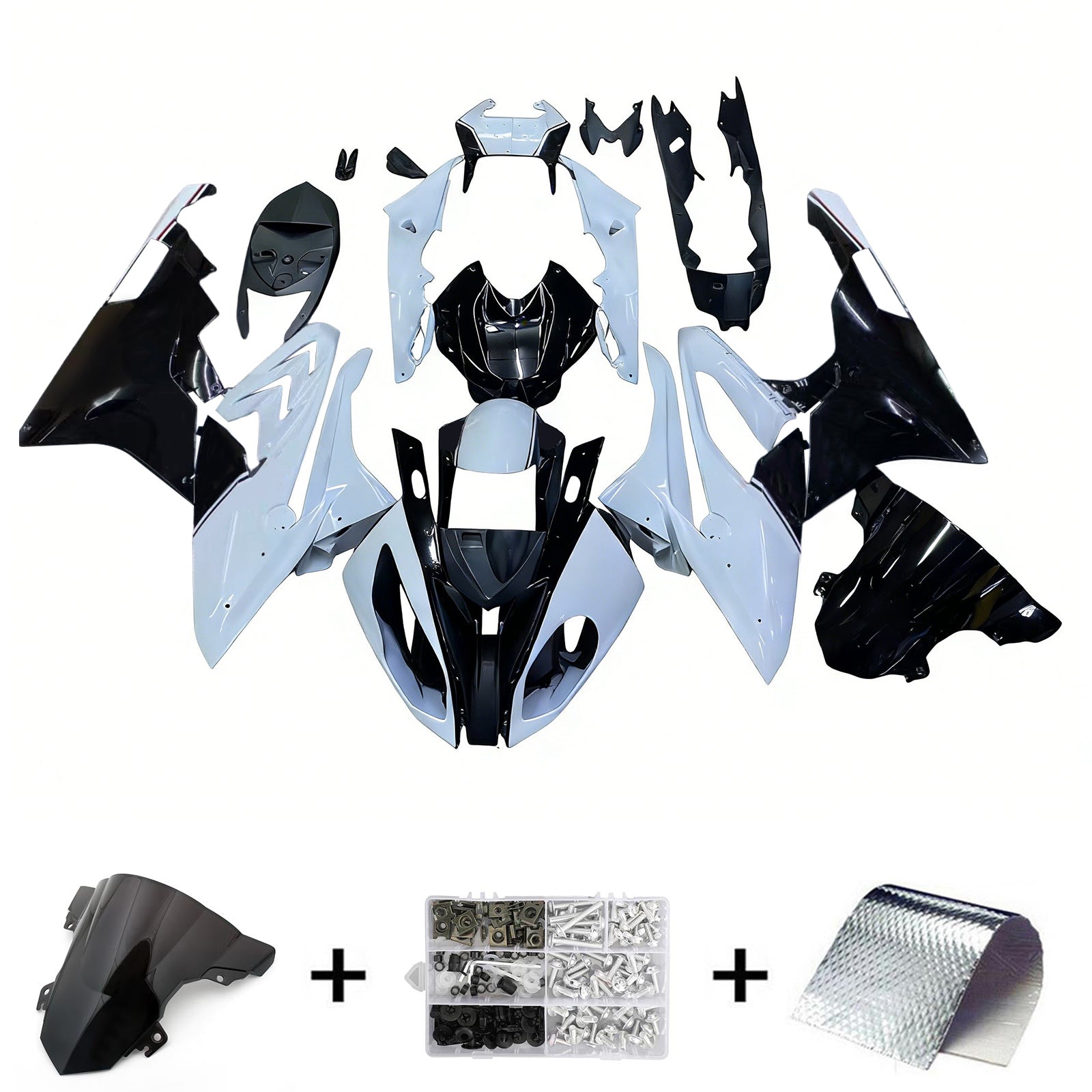 Amotopart BMW S1000RR 2015-2016 ABS muovinen korin suojasarja