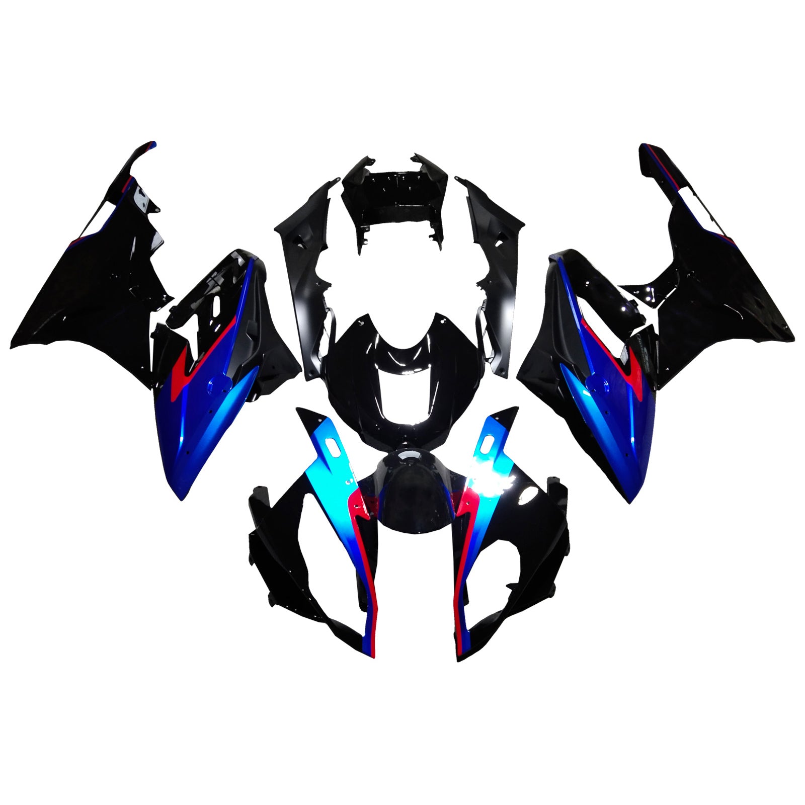Amotopart BMW S1000RR 2015-2016 ABS muovinen korin suojasarja