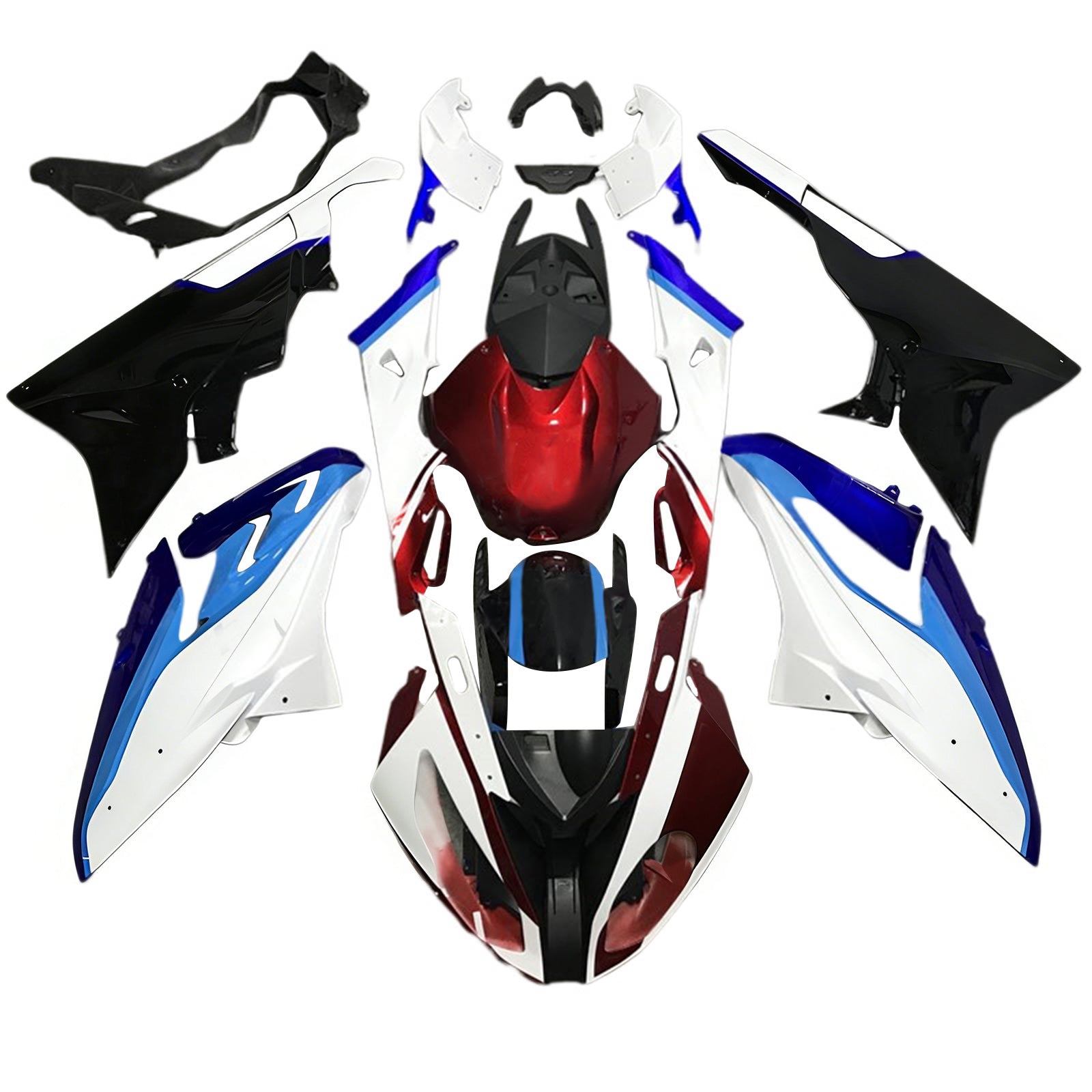 Amotopart BMW S1000RR 2015-2016 Zestaw owiewek nadwozia z tworzywa ABS