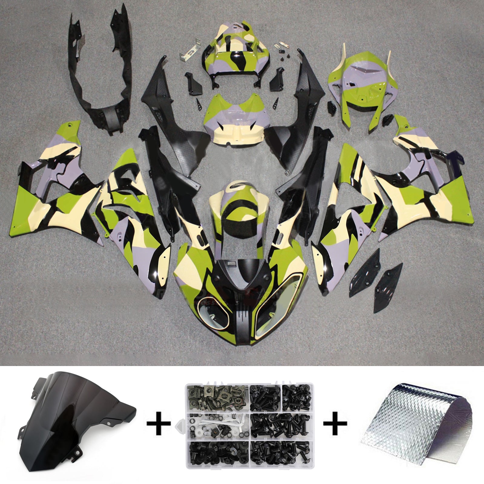 Kit de carénage d'injection pour BMW S1000RR 2015-2016 Carrosserie Plastique ABS
