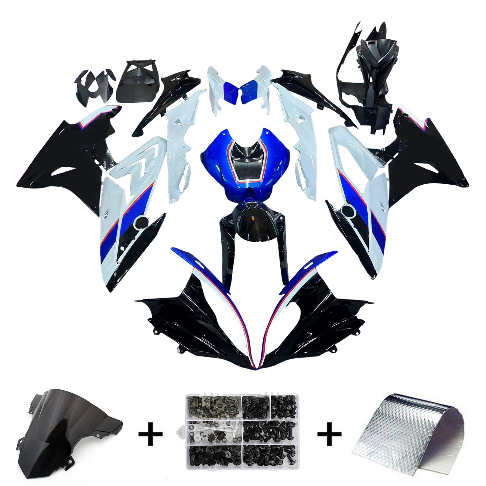 AmotoPart BMW S1000RR 2017-2018 KIT KARTOKSEN PLASTER ABS