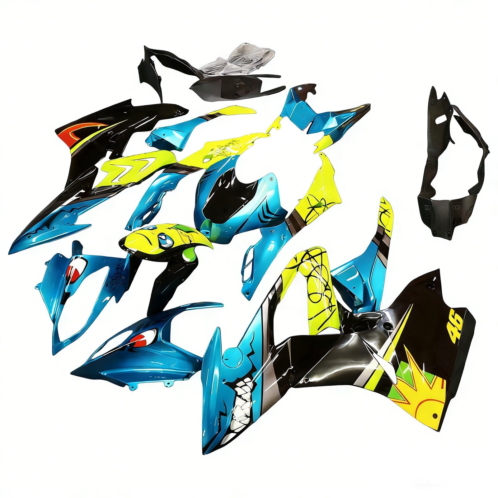 Amotopart BMW S1000RR 2017-2018 Kit Carrosserie Plastic ABS