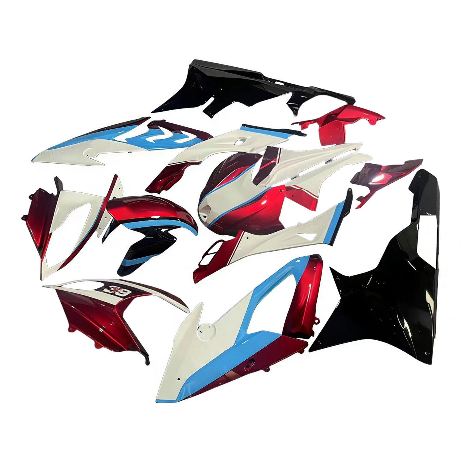 Amotopart BMW S1000RR 2017-2018 ABS muovinen korin suojasarja