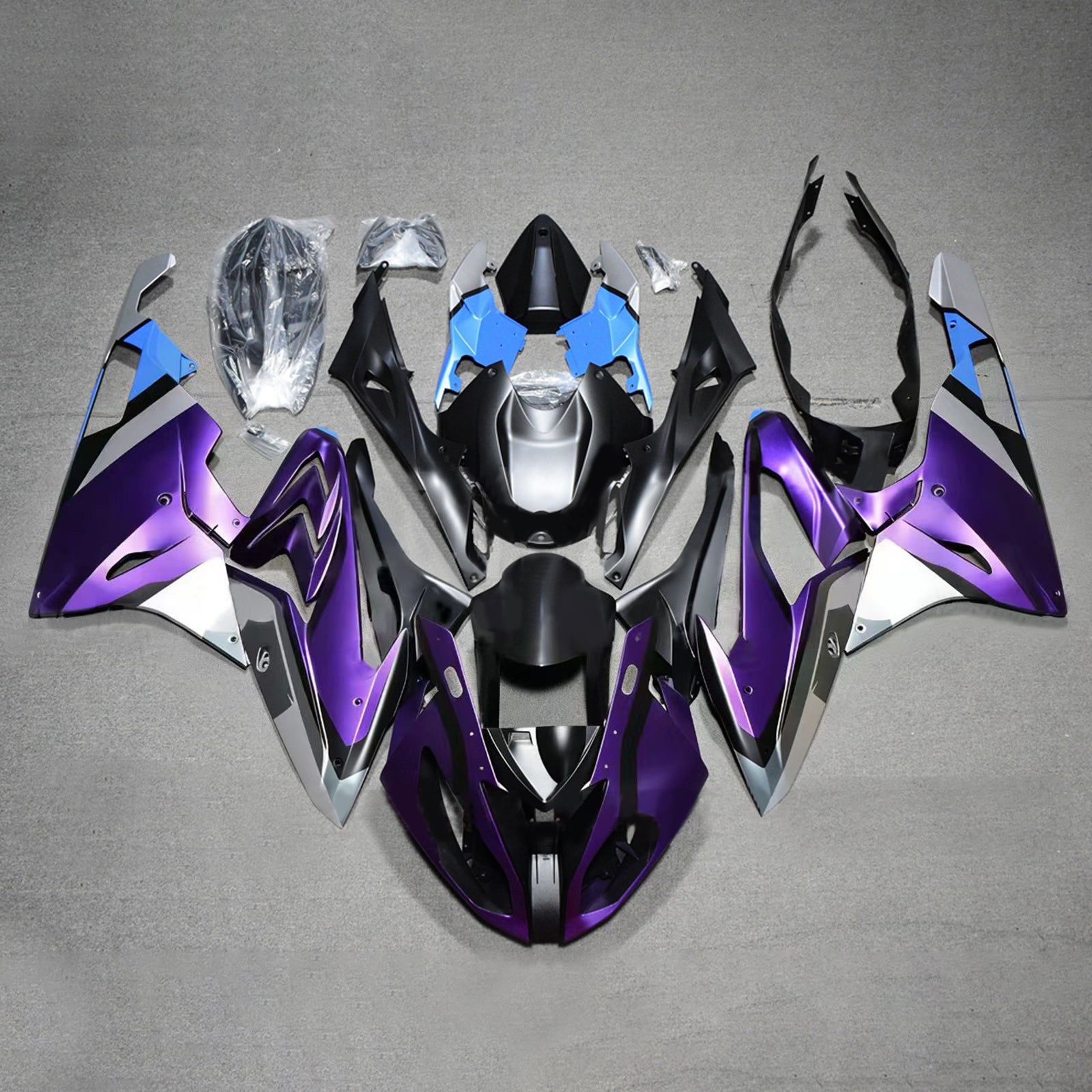 Kit de carénage d'injection pour BMW S1000RR 2017-2018 Carrosserie Plastique ABS