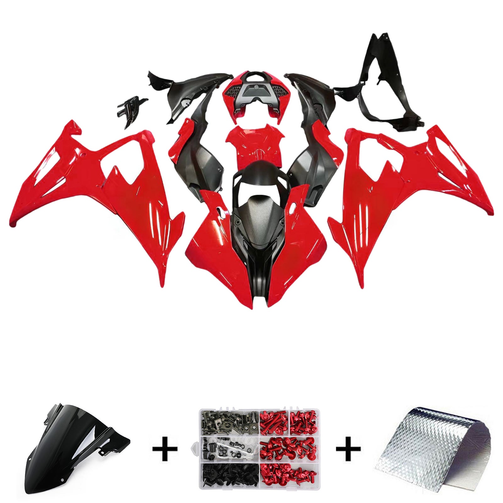 Amotopart Kit Carena per BMW S1000RR 2019-2022 Carrozzeria Plastica ABS Generico