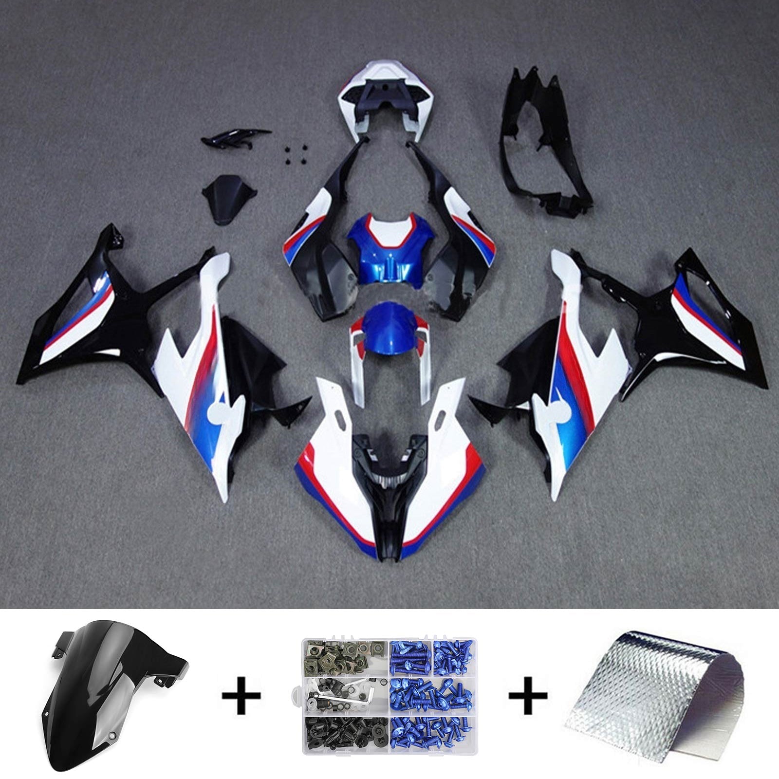 Kit de carénage Amotopart pour BMW S1000RR 2019-2022 Générique