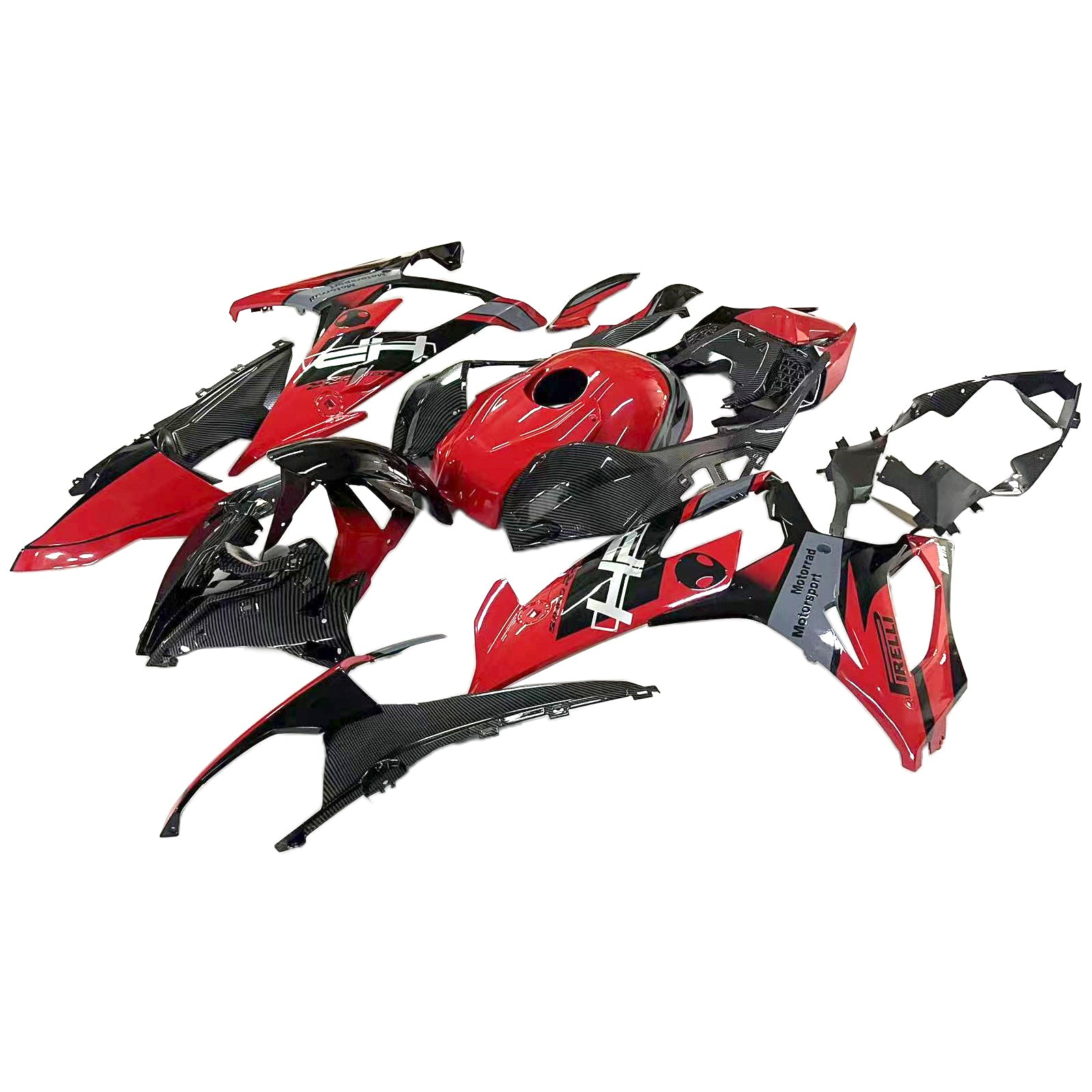 Amotopart BMW M1000RR S1000RR 2019-2022 Kuipset Carrosserie ABS Kunststof