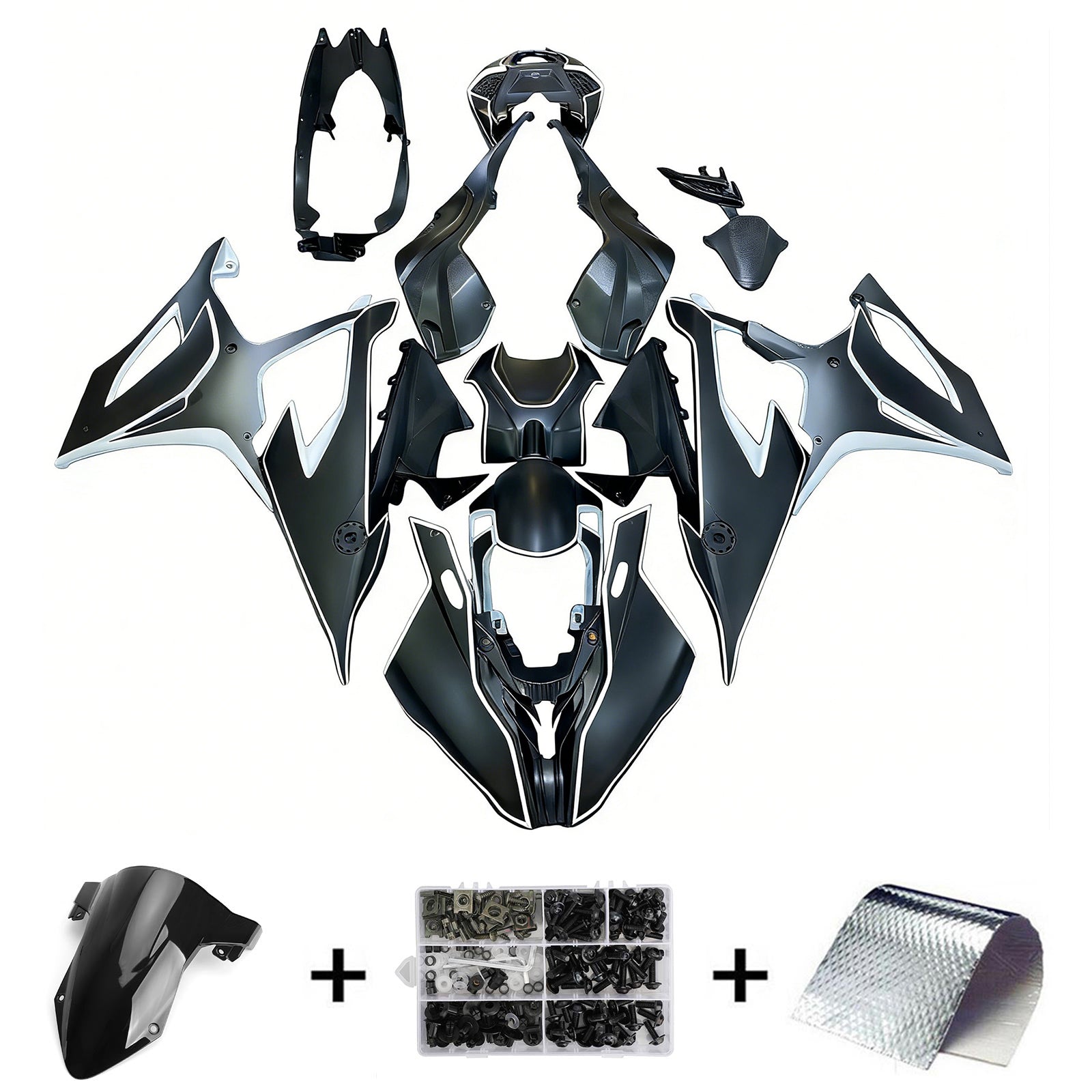 Amotopart BMW M1000RR S1000RR 2019-2022 Pintasarja Kori ABS Muovi